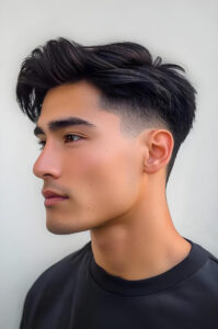 21 Blow Out Taper Fade Straight Hairstyles For Men