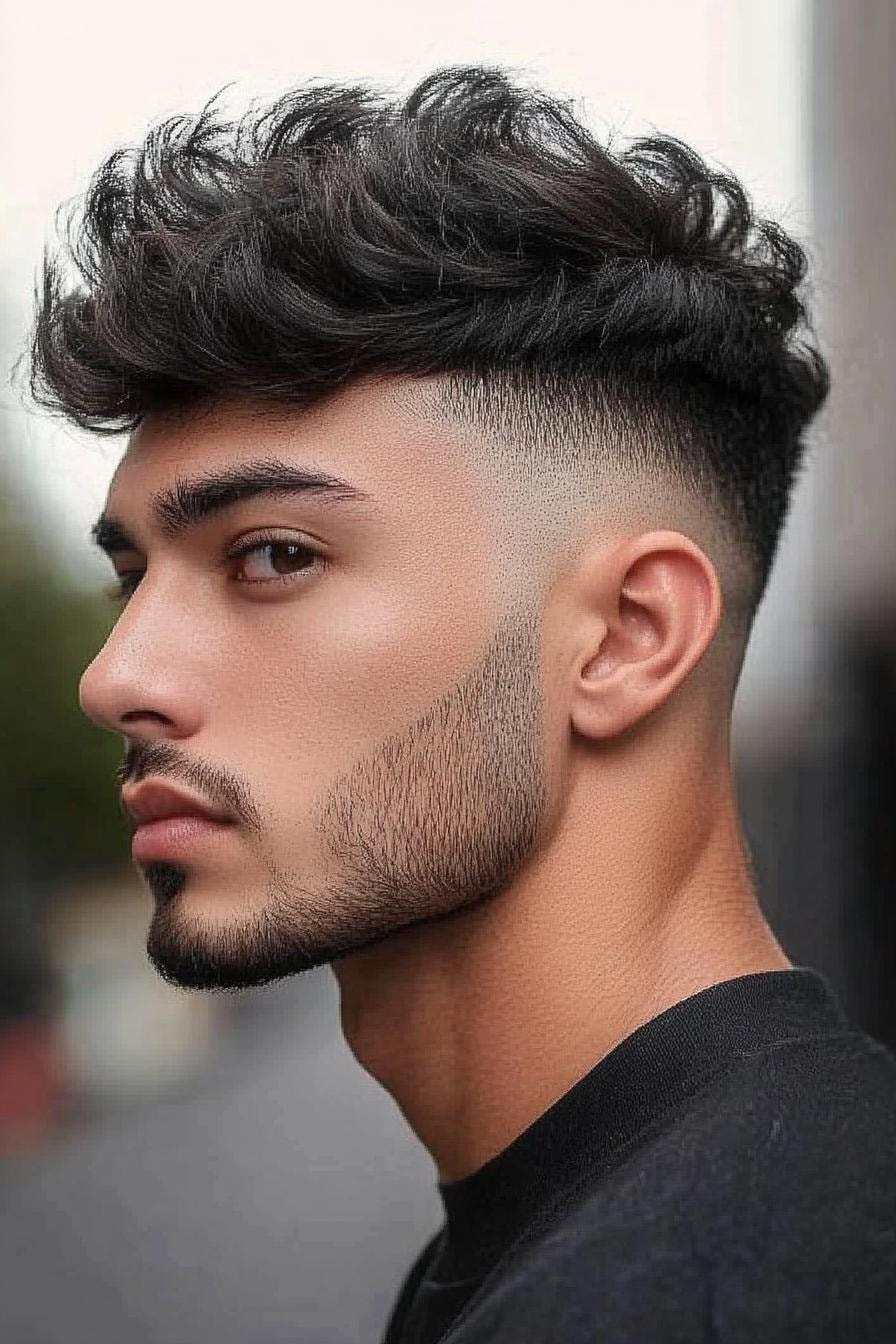 Textured Quiff with Fade