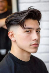 21 Blow Out Taper Fade Straight Hairstyles For Men