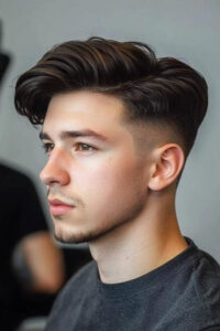 21 Blow Out Taper Fade Straight Hairstyles For Men