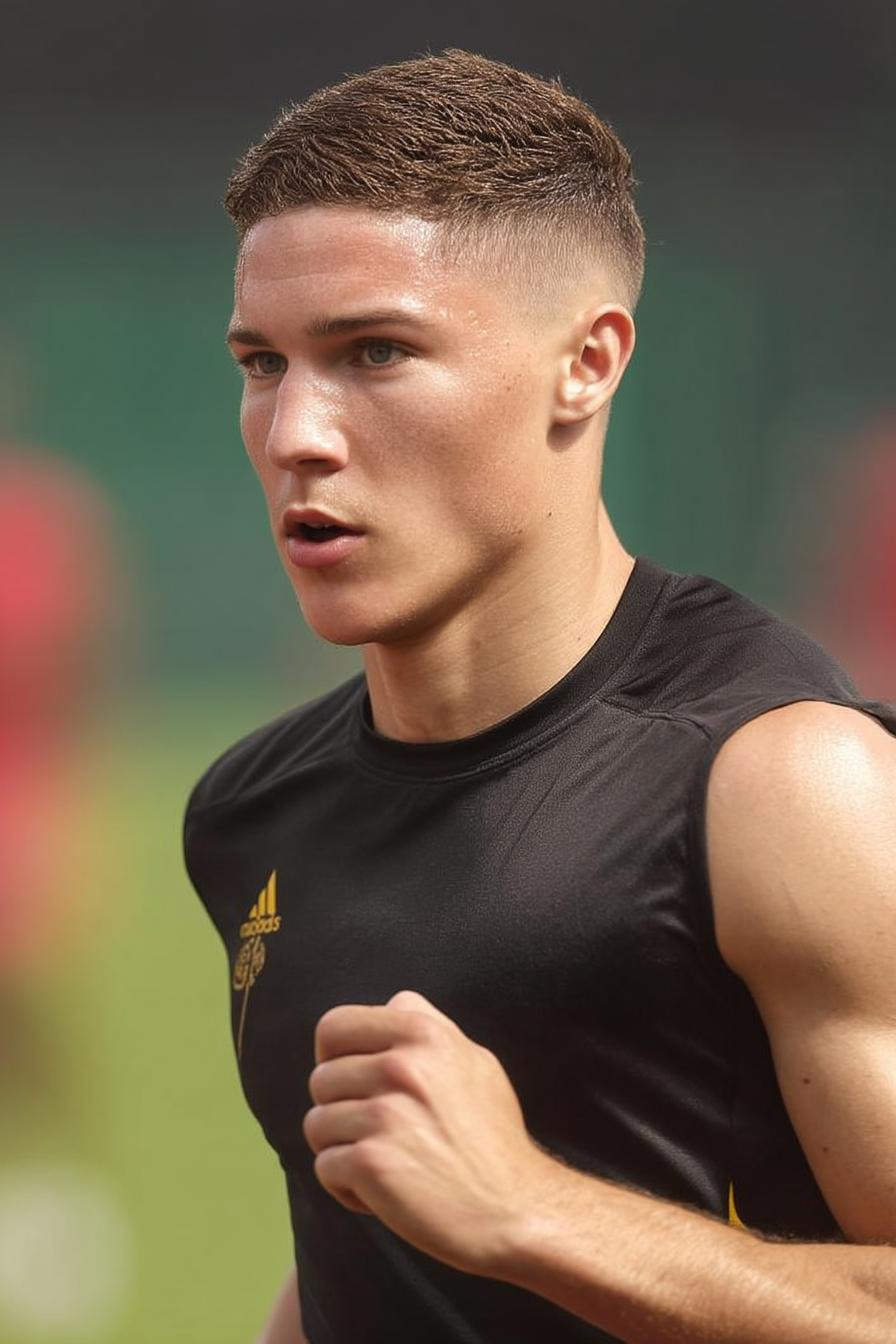 Sporty Crew Cut Style