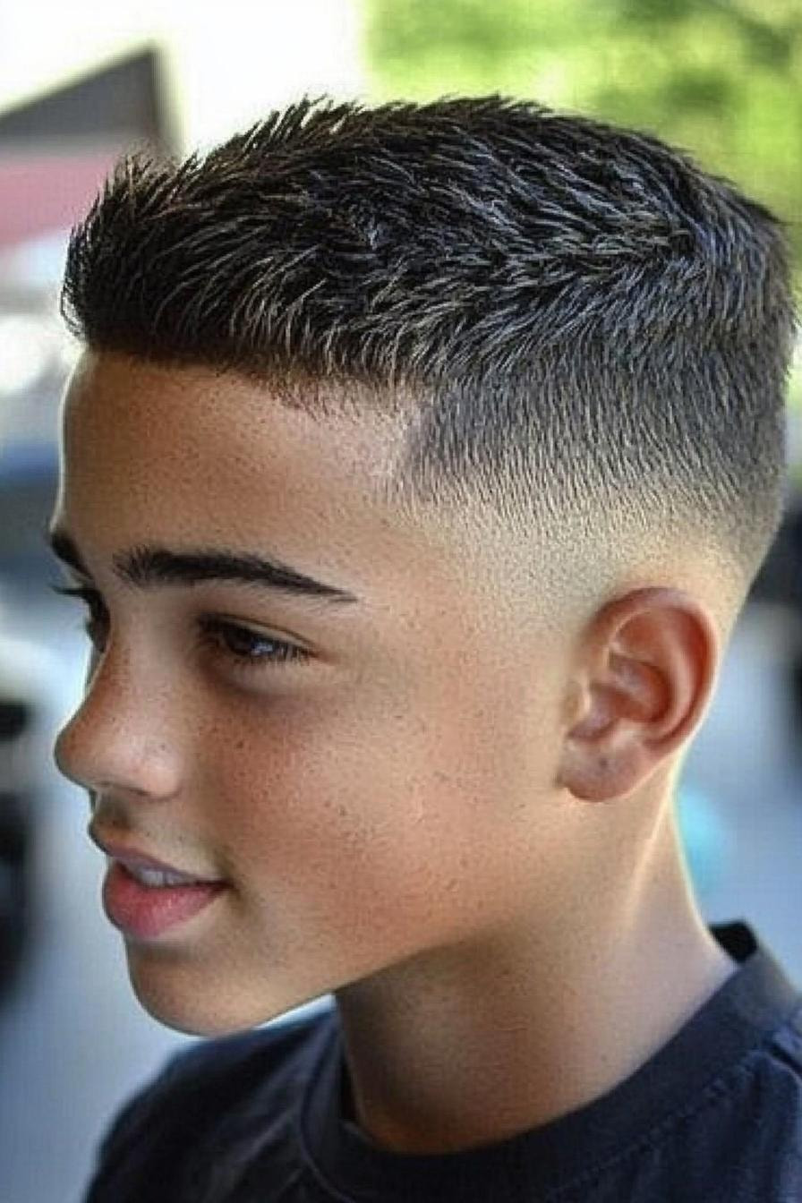 Textured Top Mid Fade