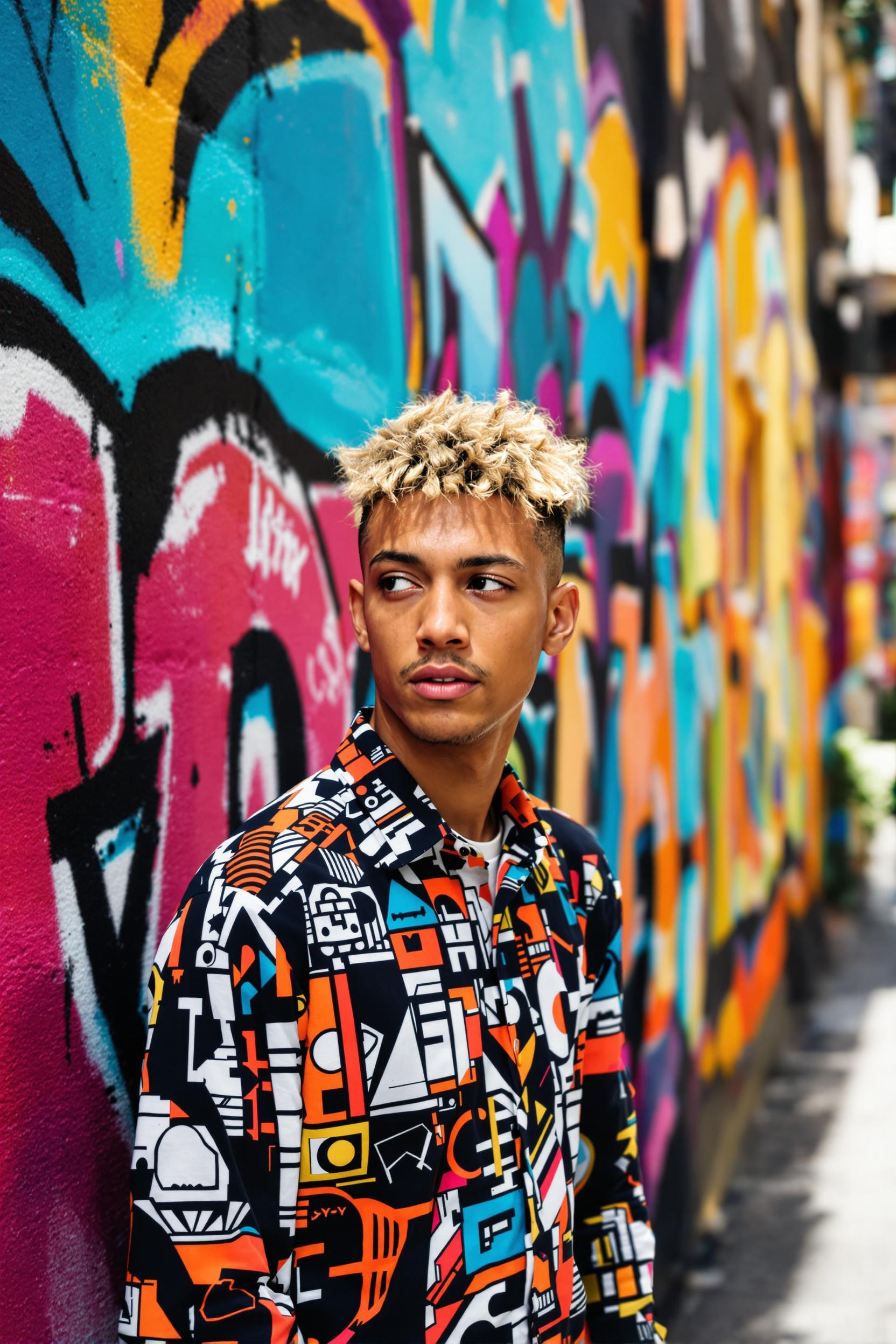 Blond Curls Bold Style