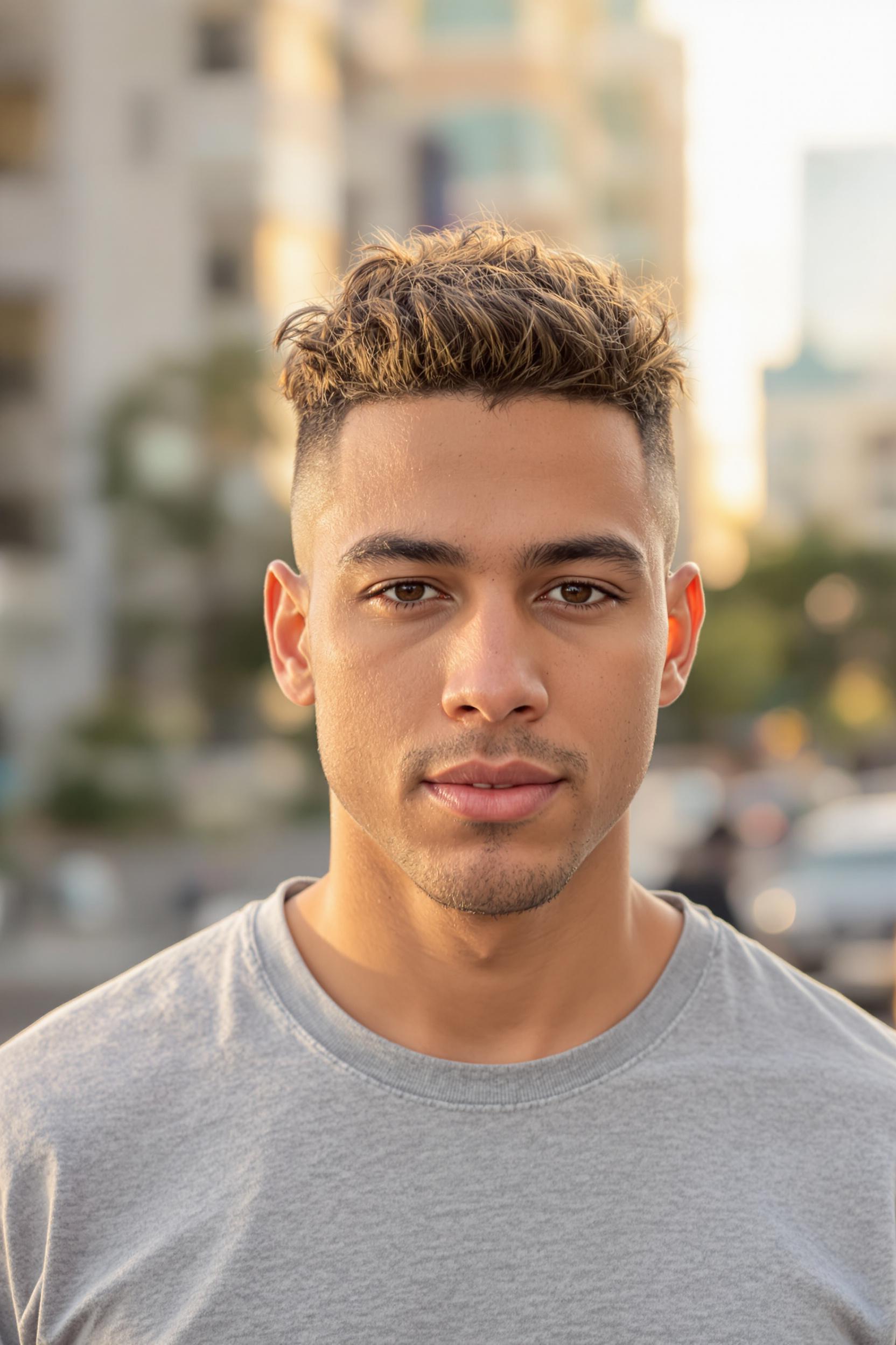 Blonde Curls Fresh Fade