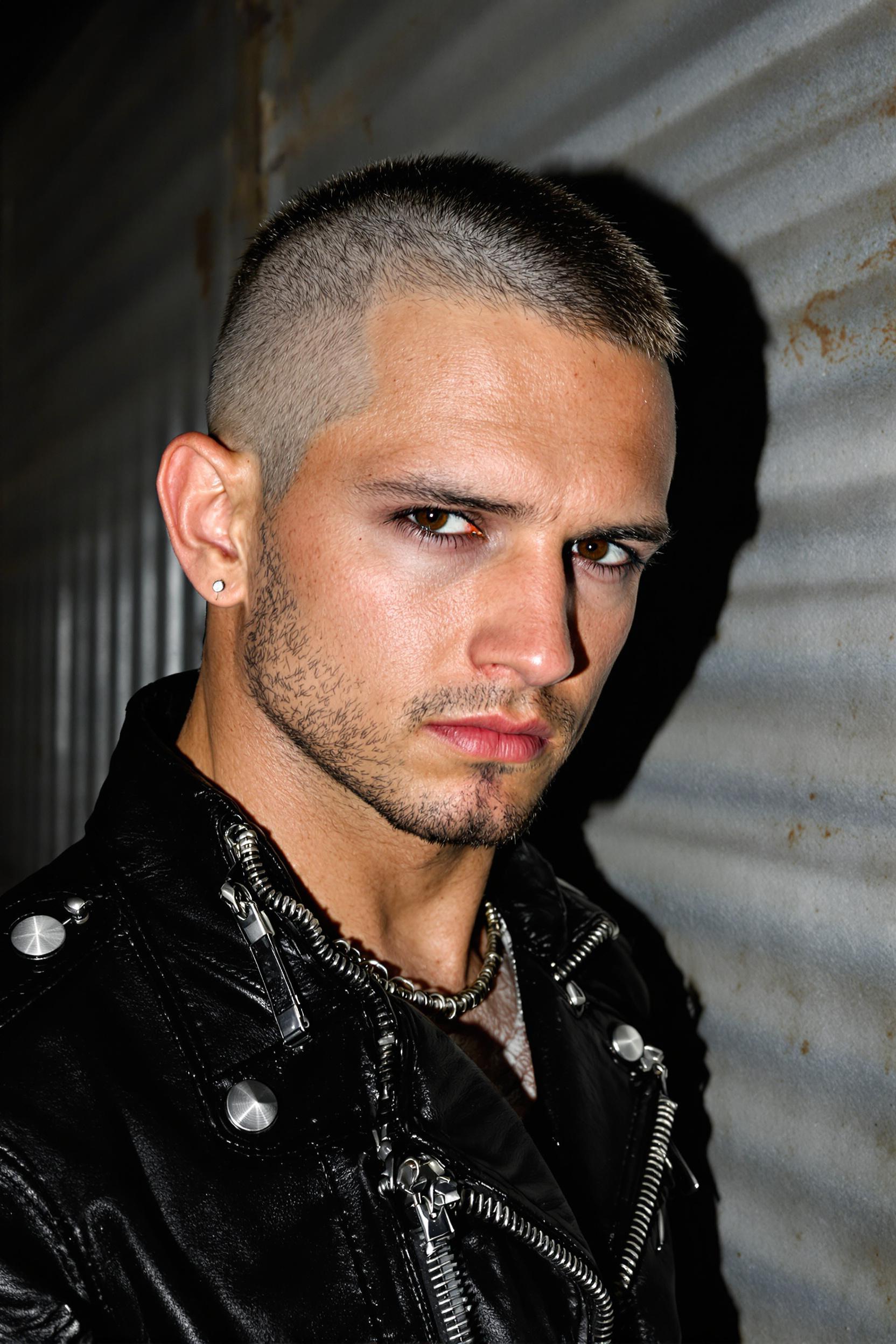 Bold Buzz Cut Style
