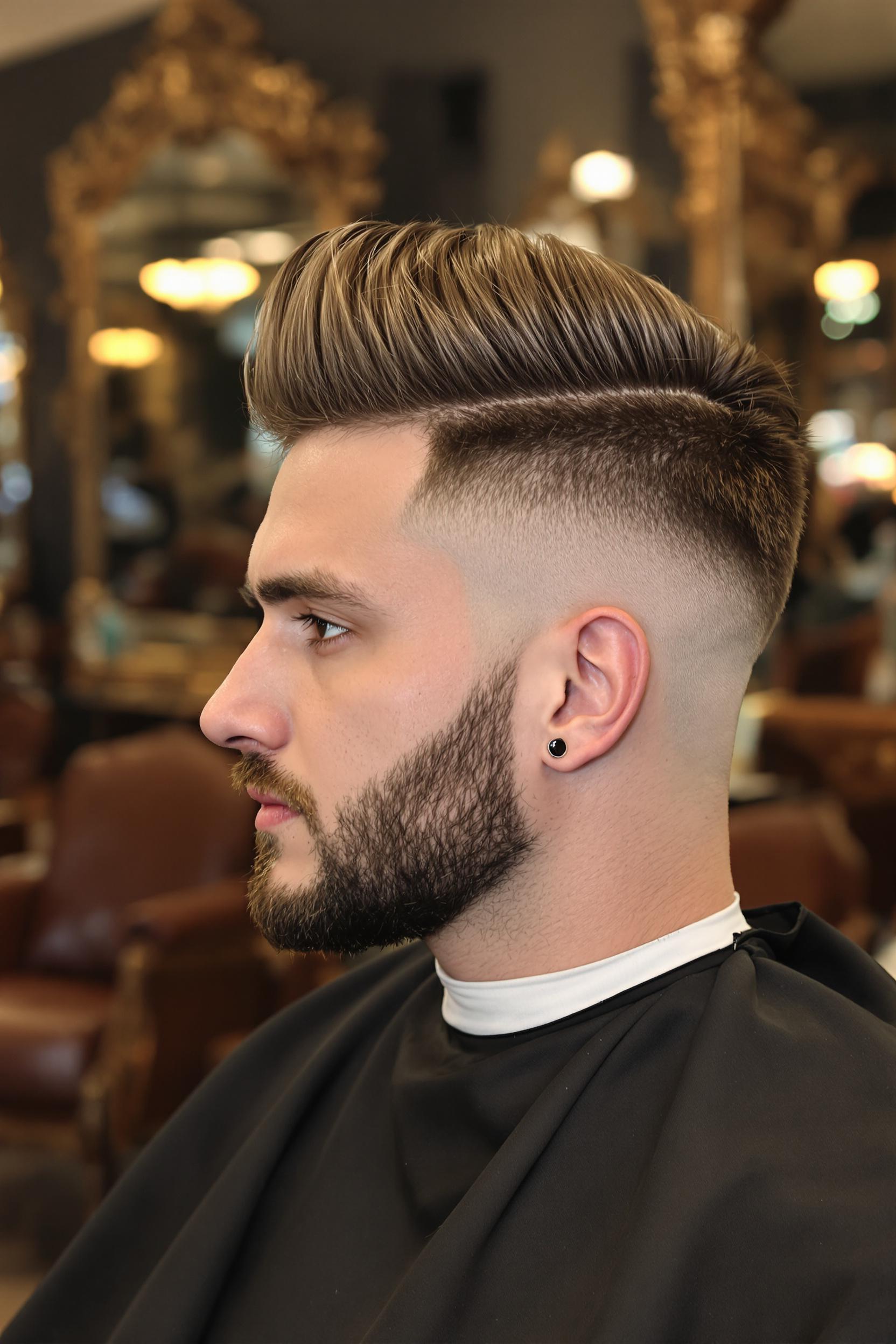 Bold Undercut Modern Quiff