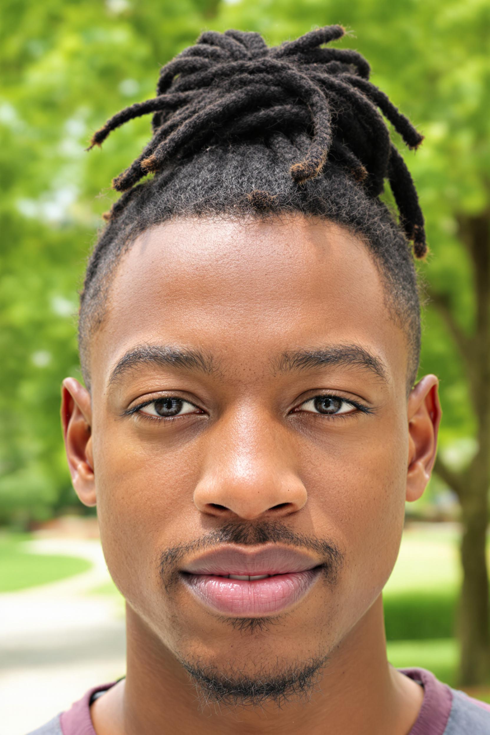 Dreadlock High Bun Style
