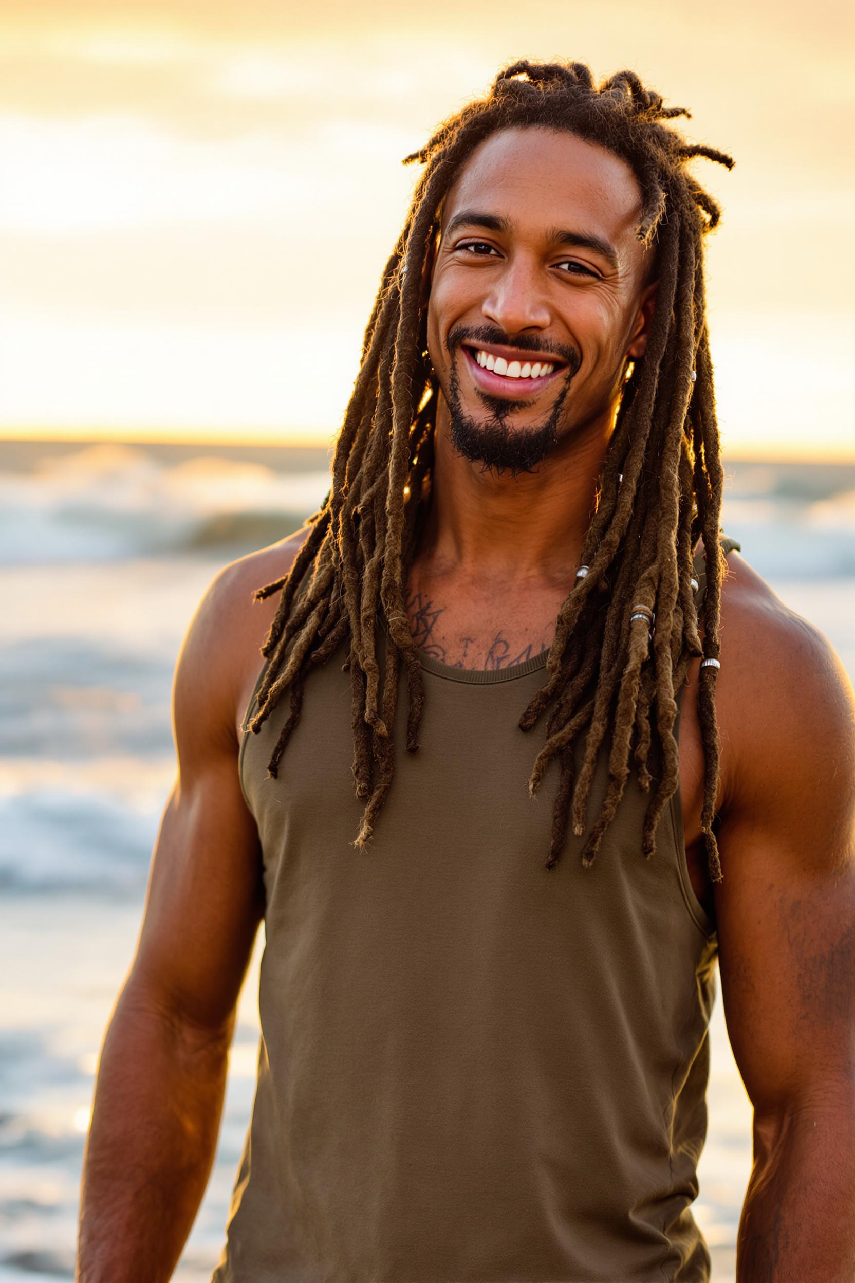 Flowing Natural Dreadlock Vibes