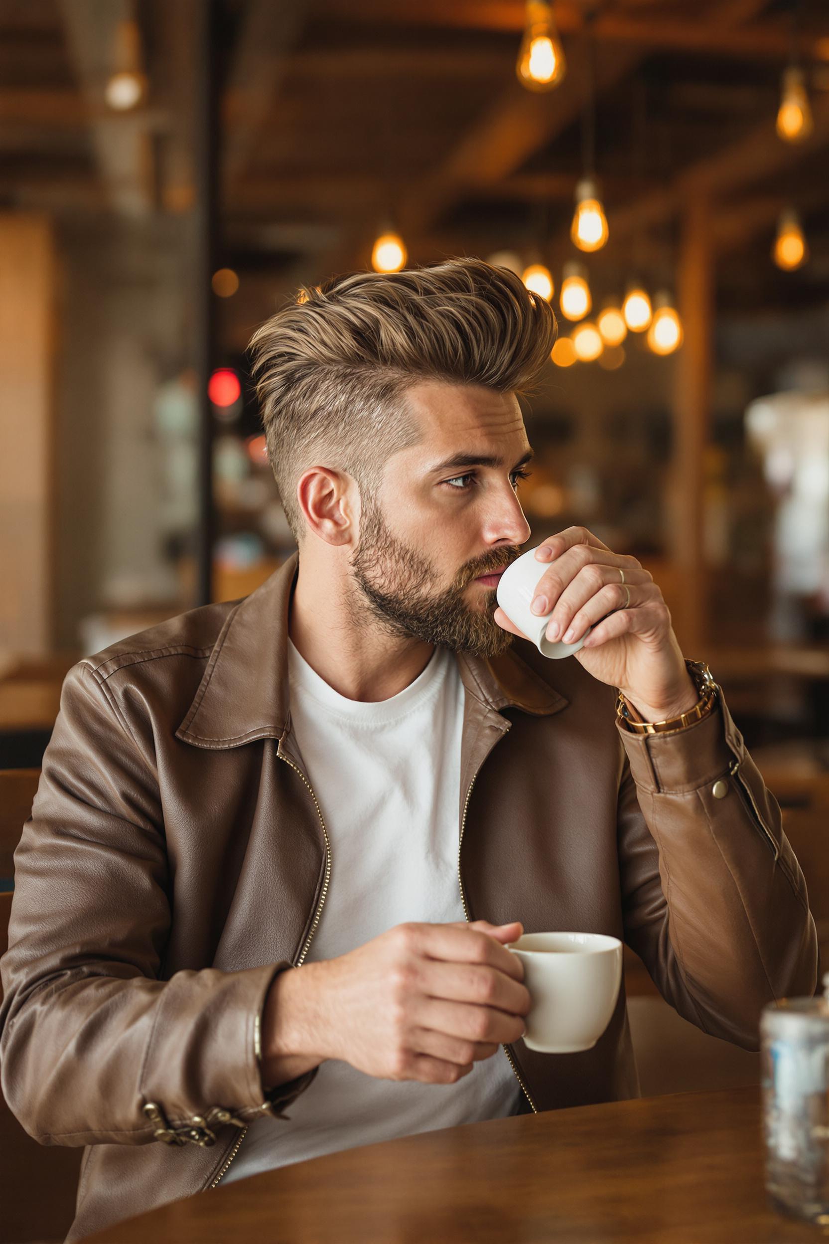 Modern Pompadour Style Elegance