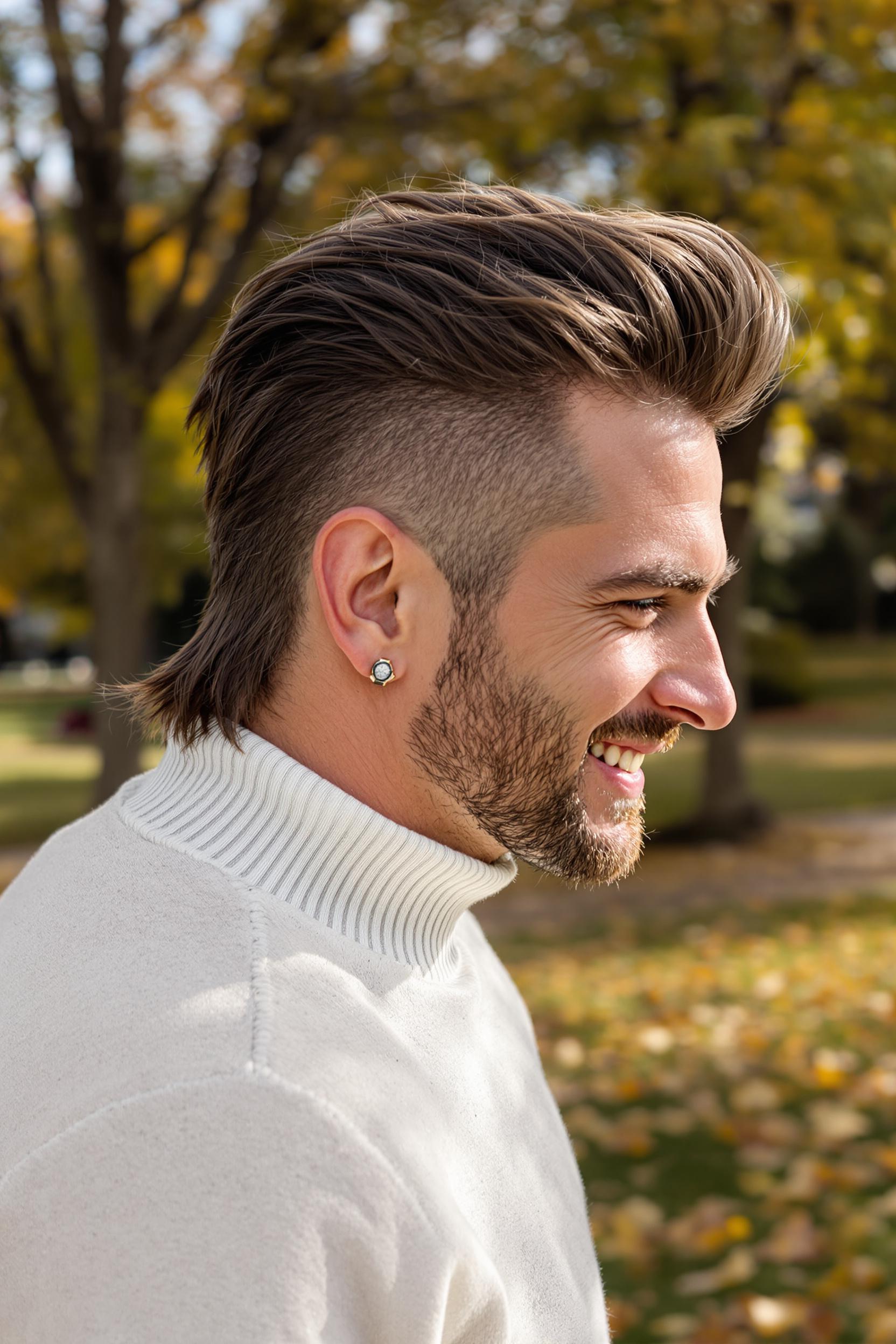 Modern Undercut Mullet Style