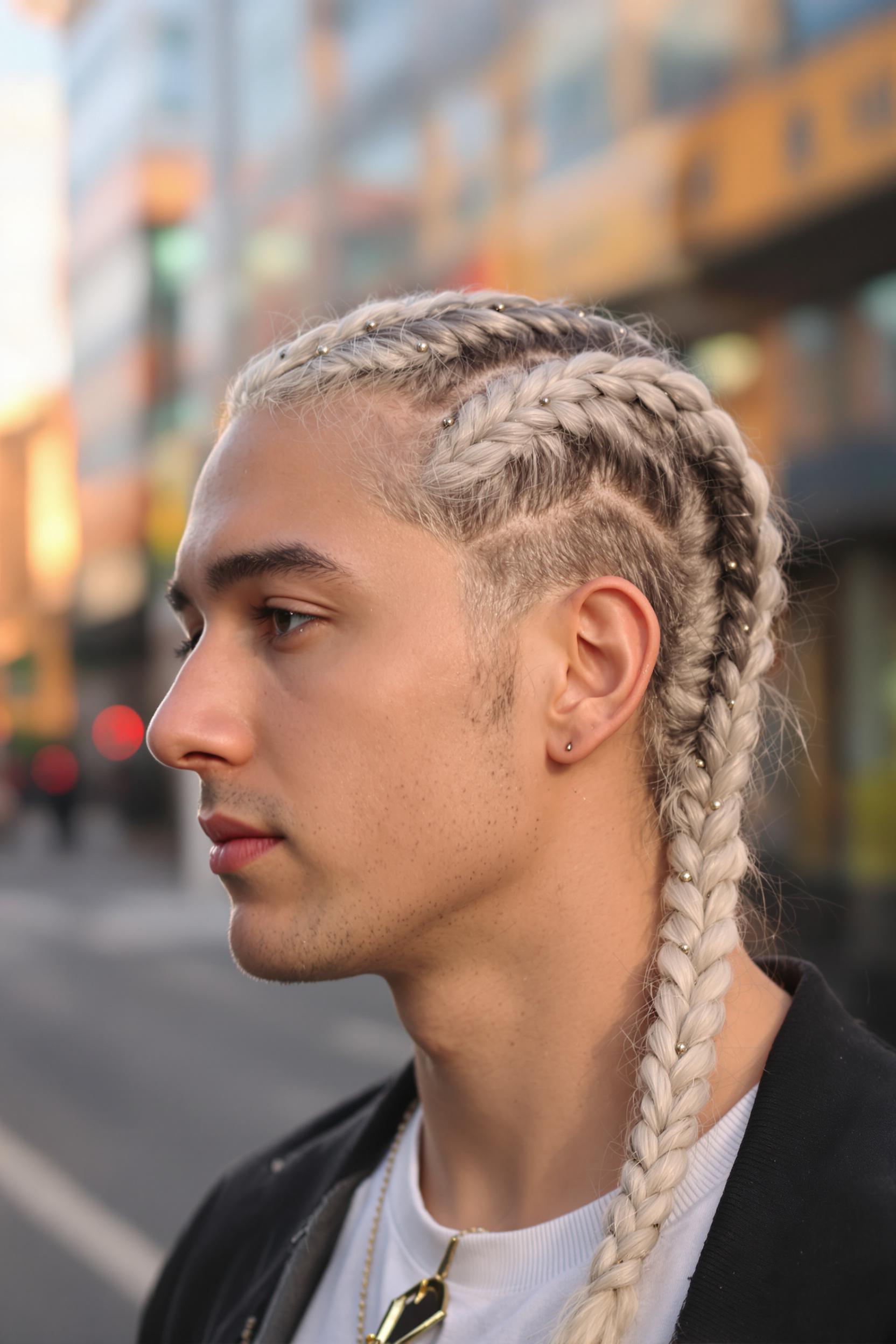 Platinum Braids Bold Edge