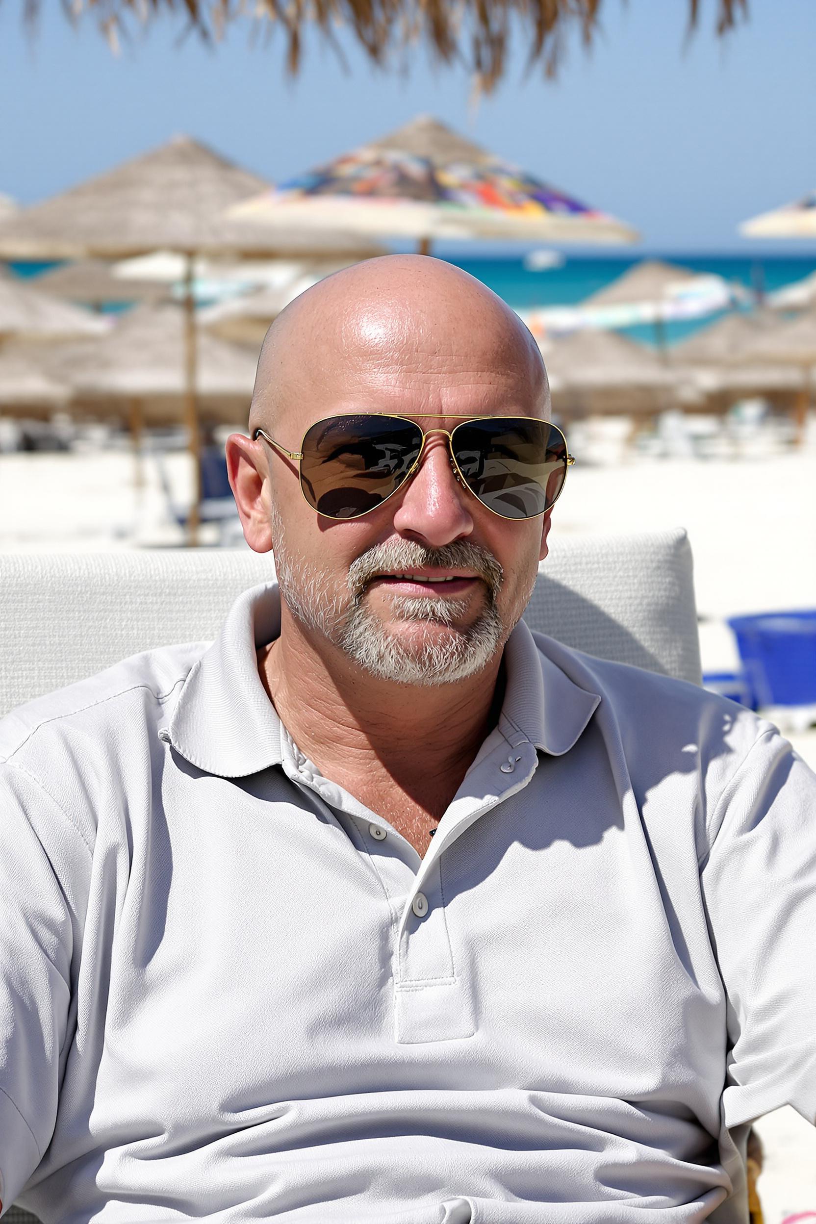 Sharp Bald and Bearded