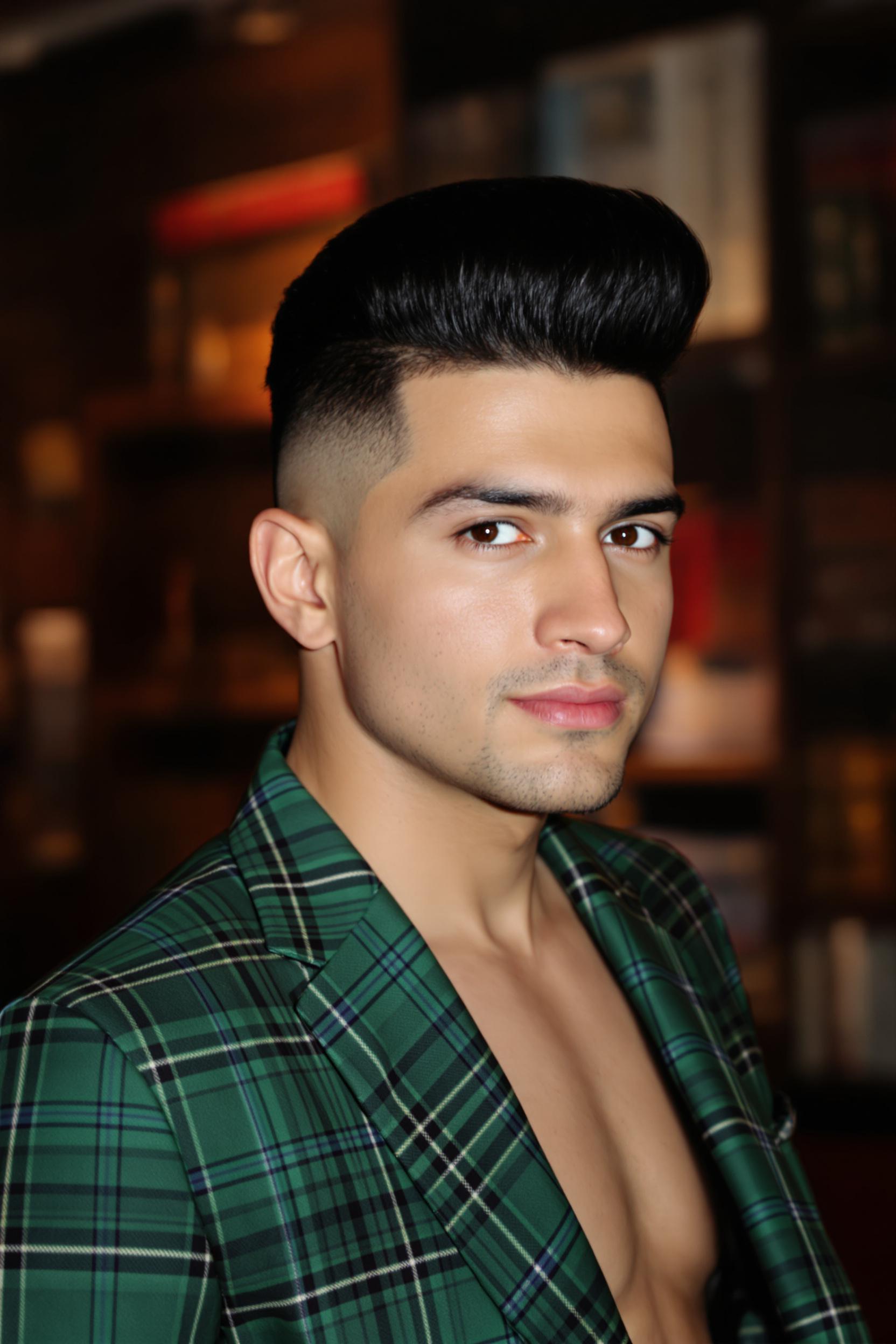 Sharp Pompadour Modern Style