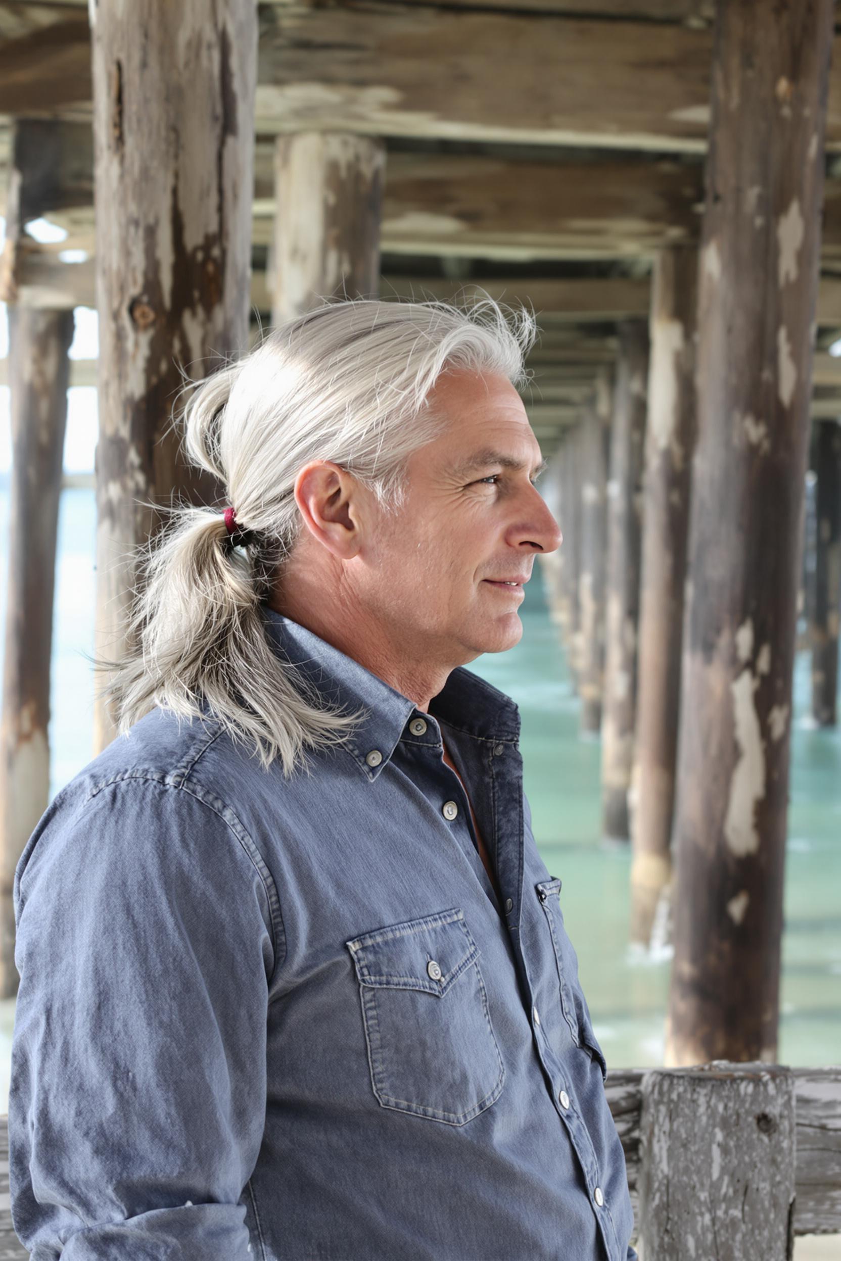 Silver Strands Tied Gracefully