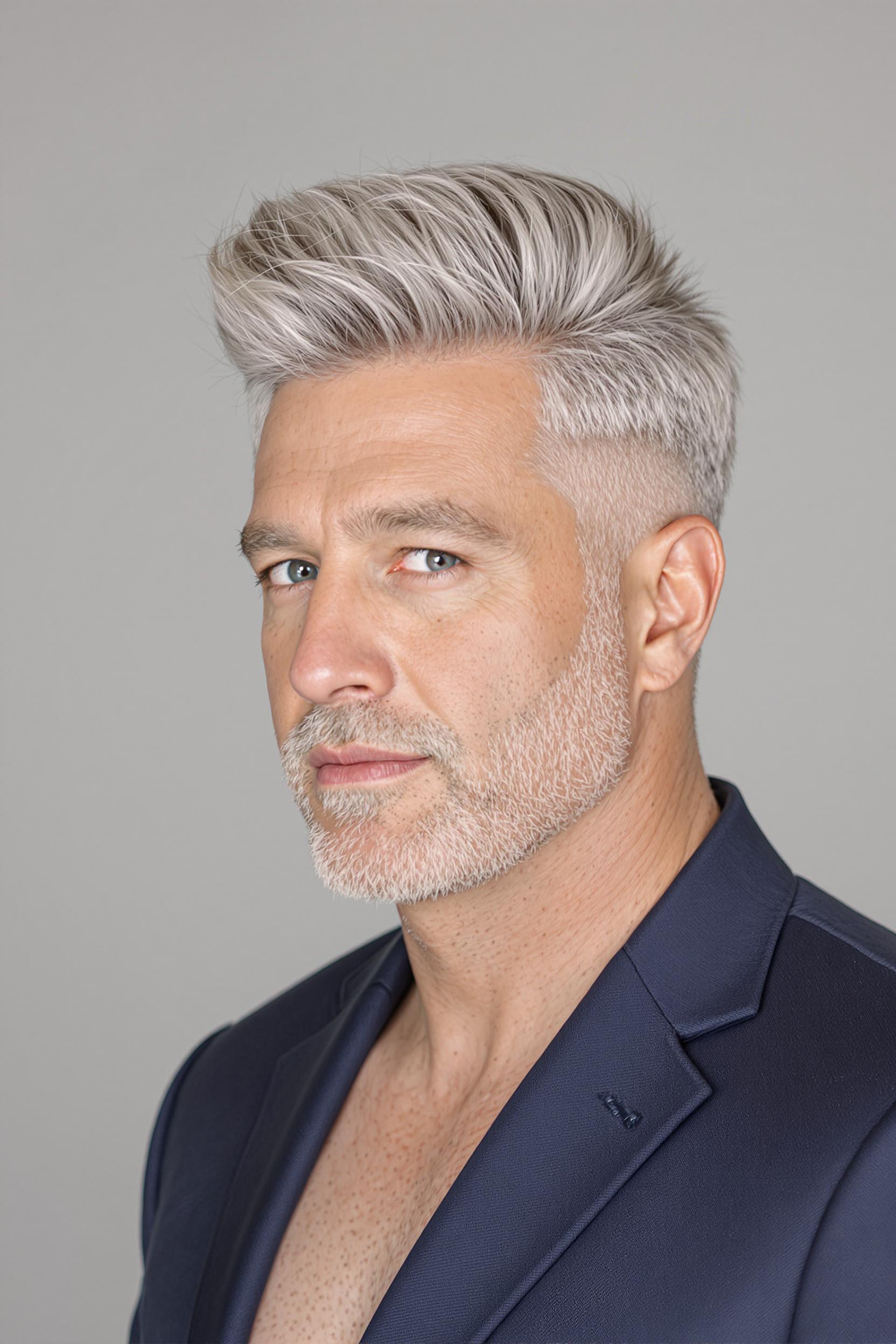 Silver Undercut Confidence Vibes