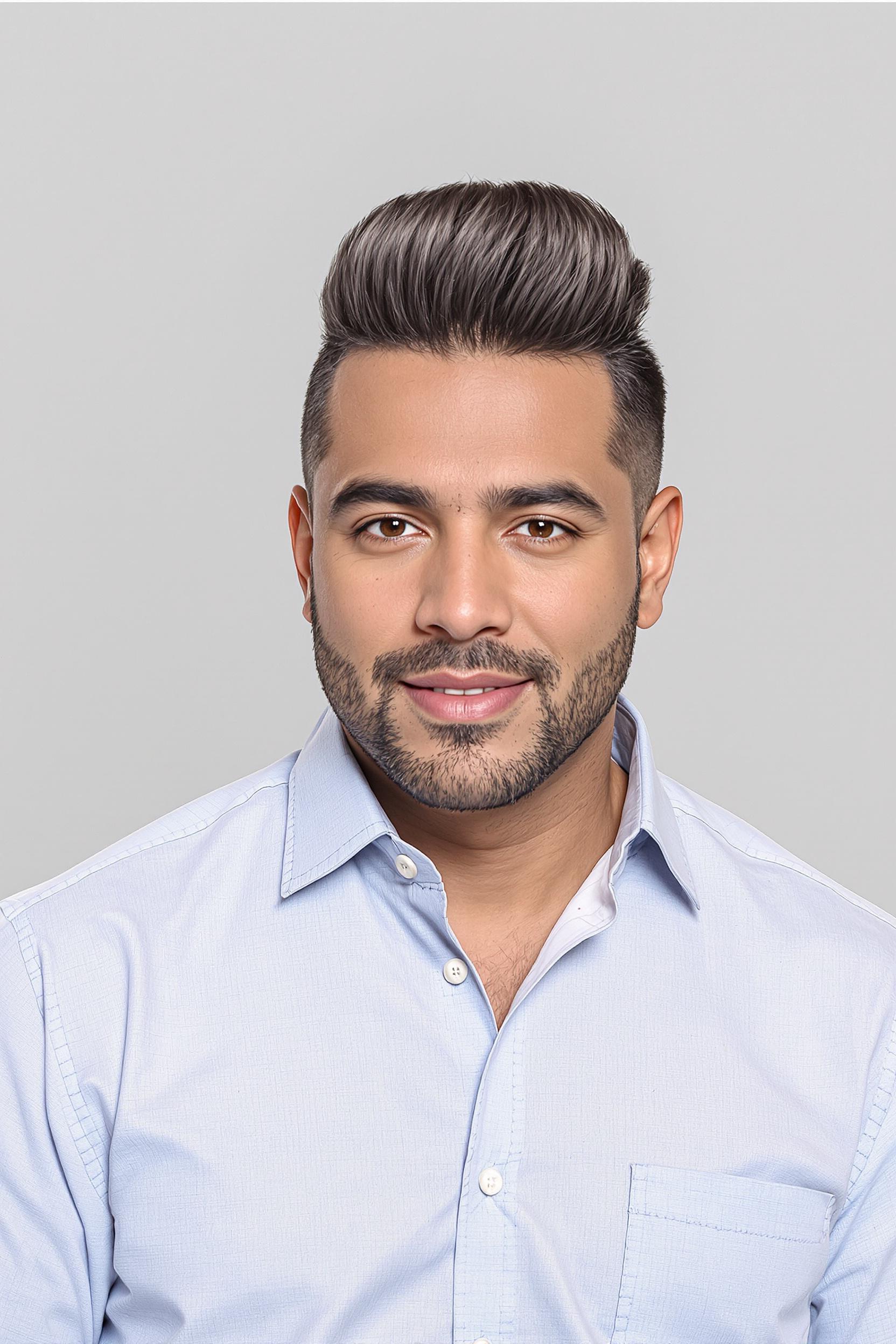 Sleek Pompadour Fresh Fade