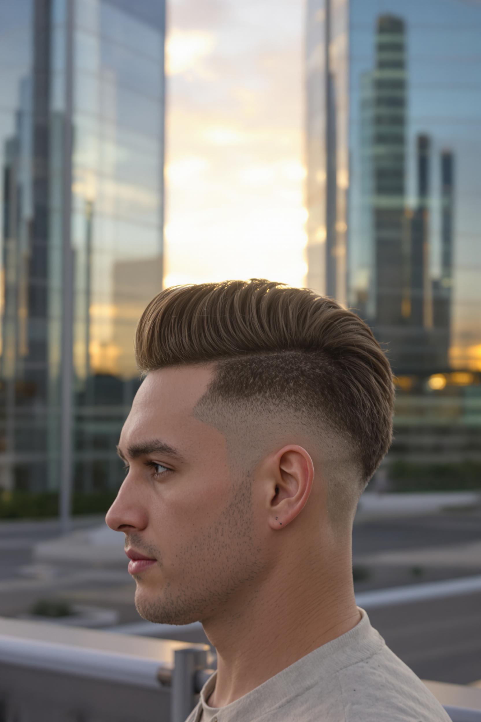 Sleek Pompadour Style