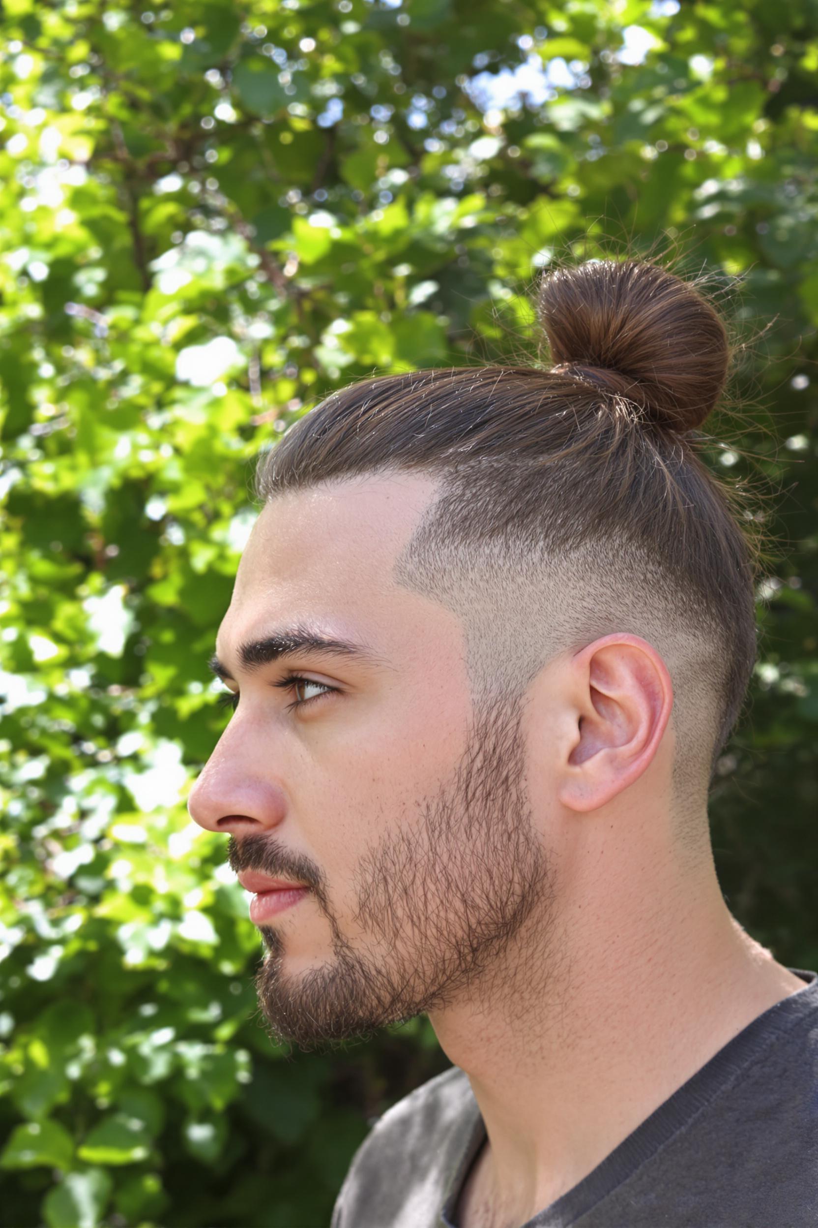 Sleek Top Knot Style