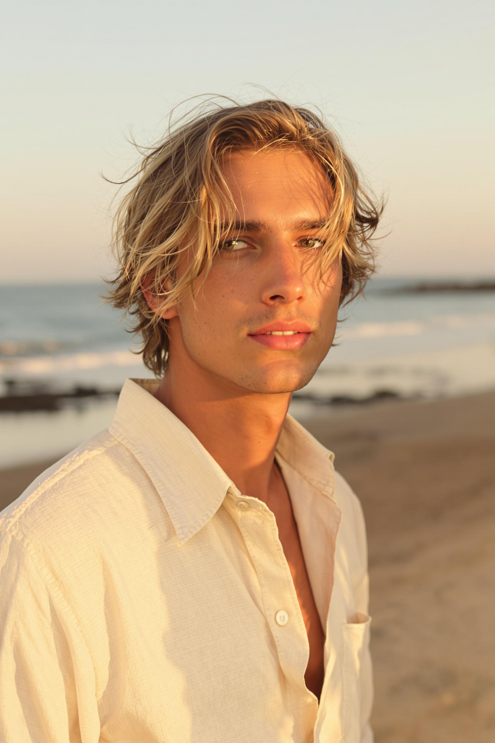 Sunlit Tousled Waves