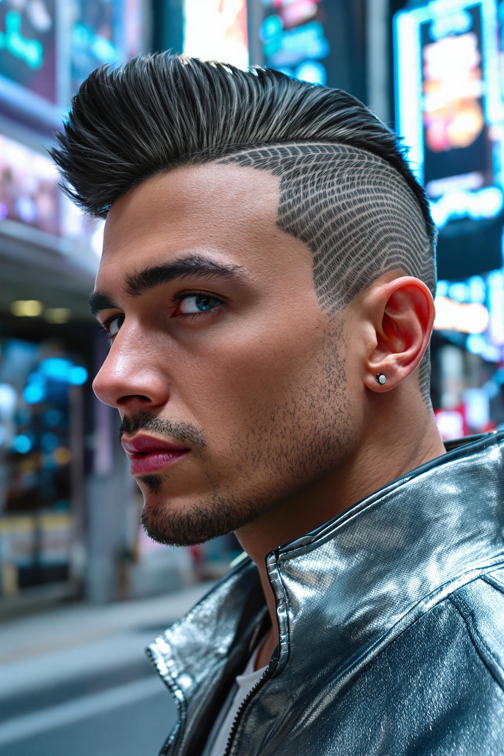 Textured Quiff with Patterns