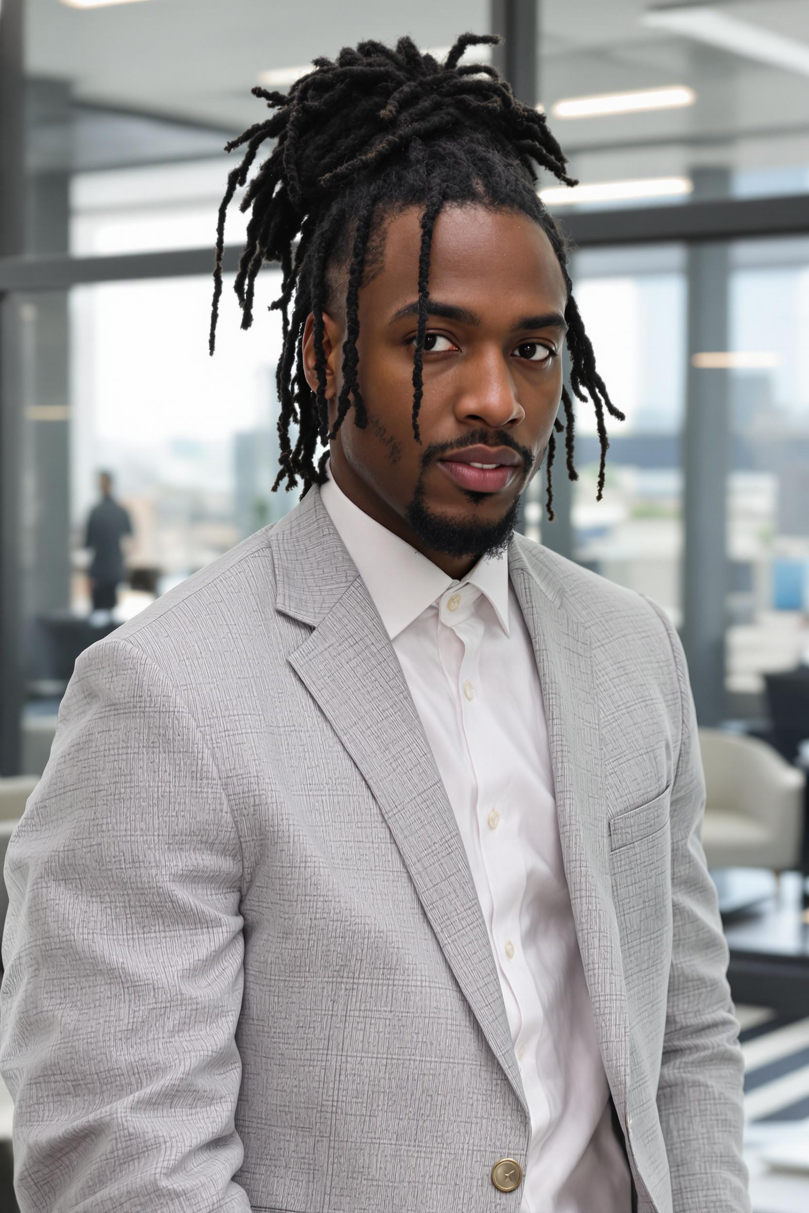Twisted Locs High Bun