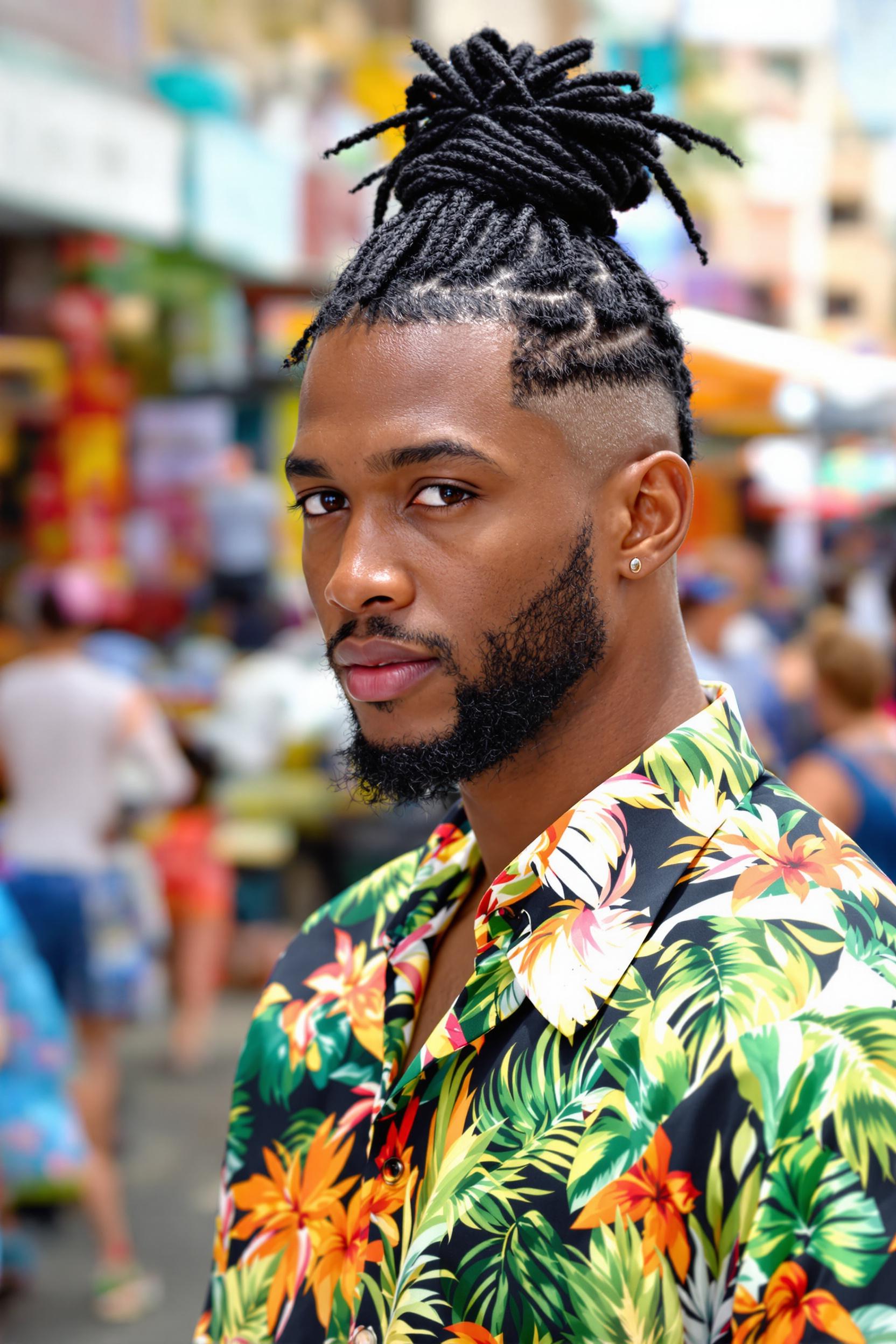 Twisted Locs High Bun