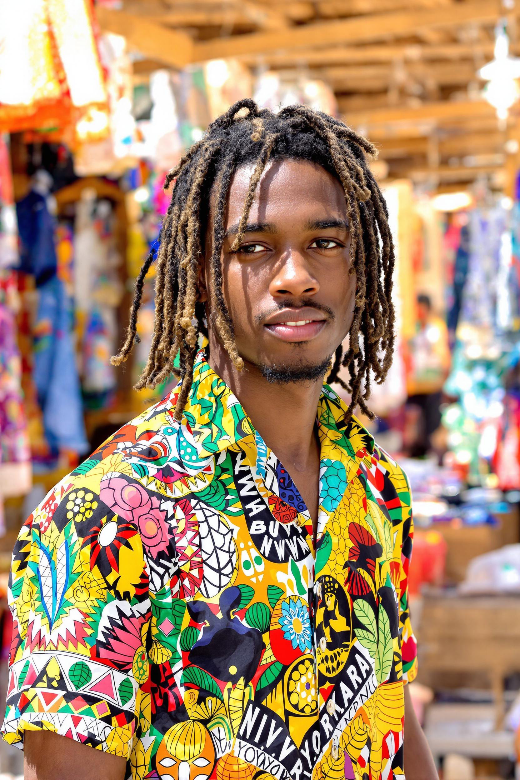 Vibrant Dreadlock Style