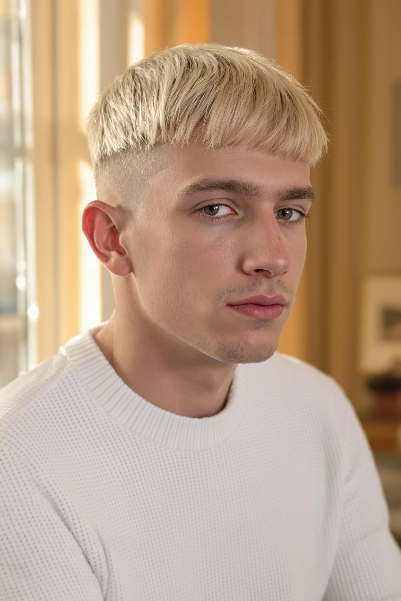 Blonde Bowl Cut Vibes