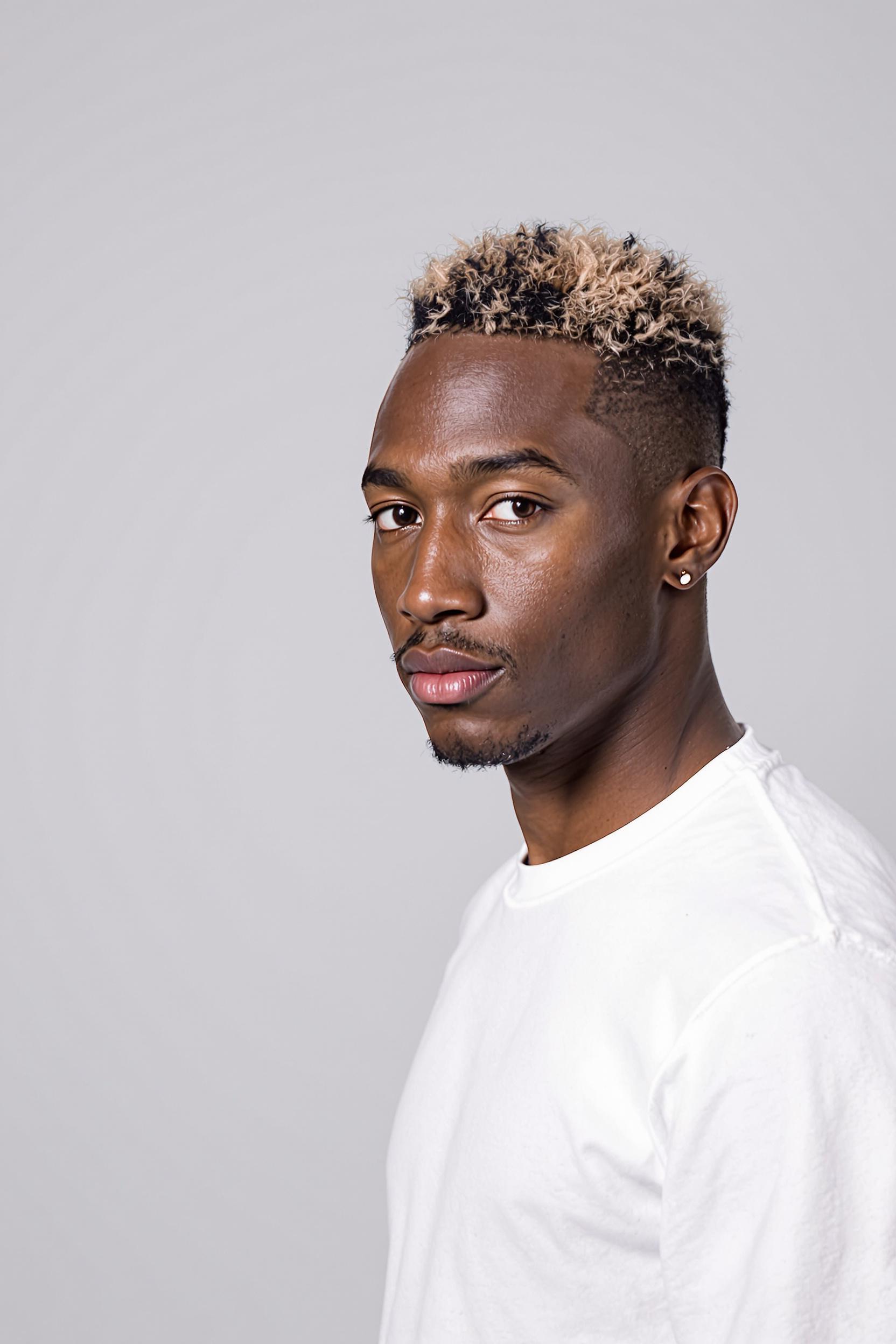 Blonde Tipped Bold Fade
