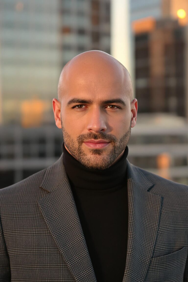 bold beard bald confidence
