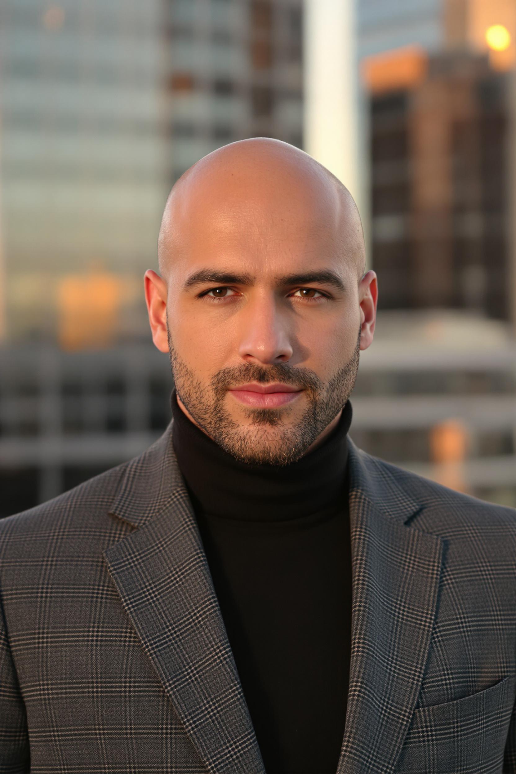 bold beard bald confidence