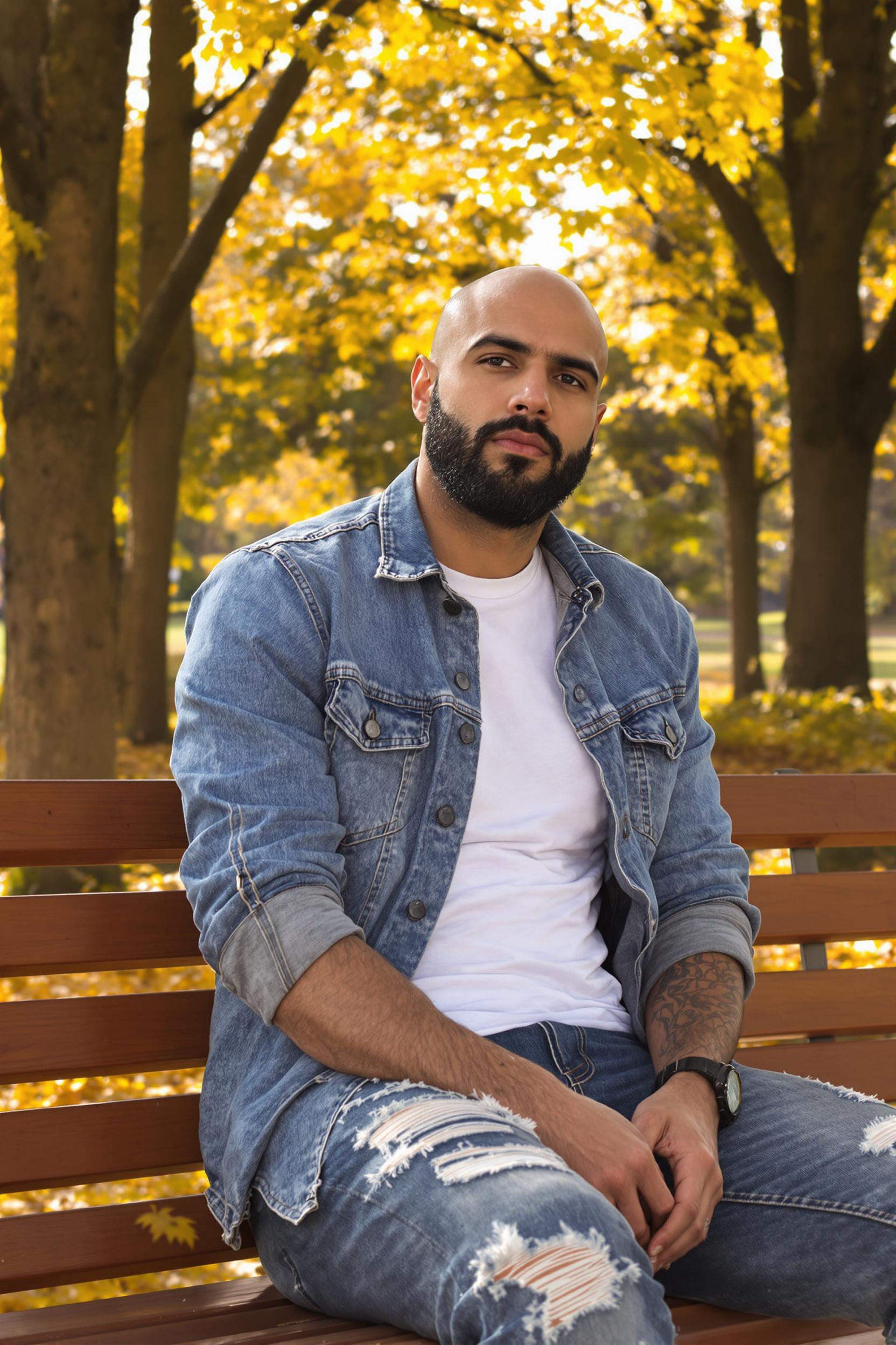 Bold Beard Bald Look