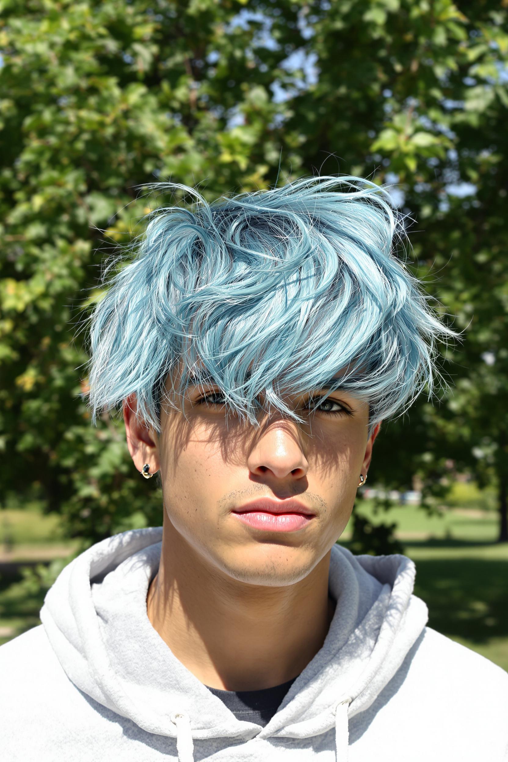 Bold Blue Hair Vibes