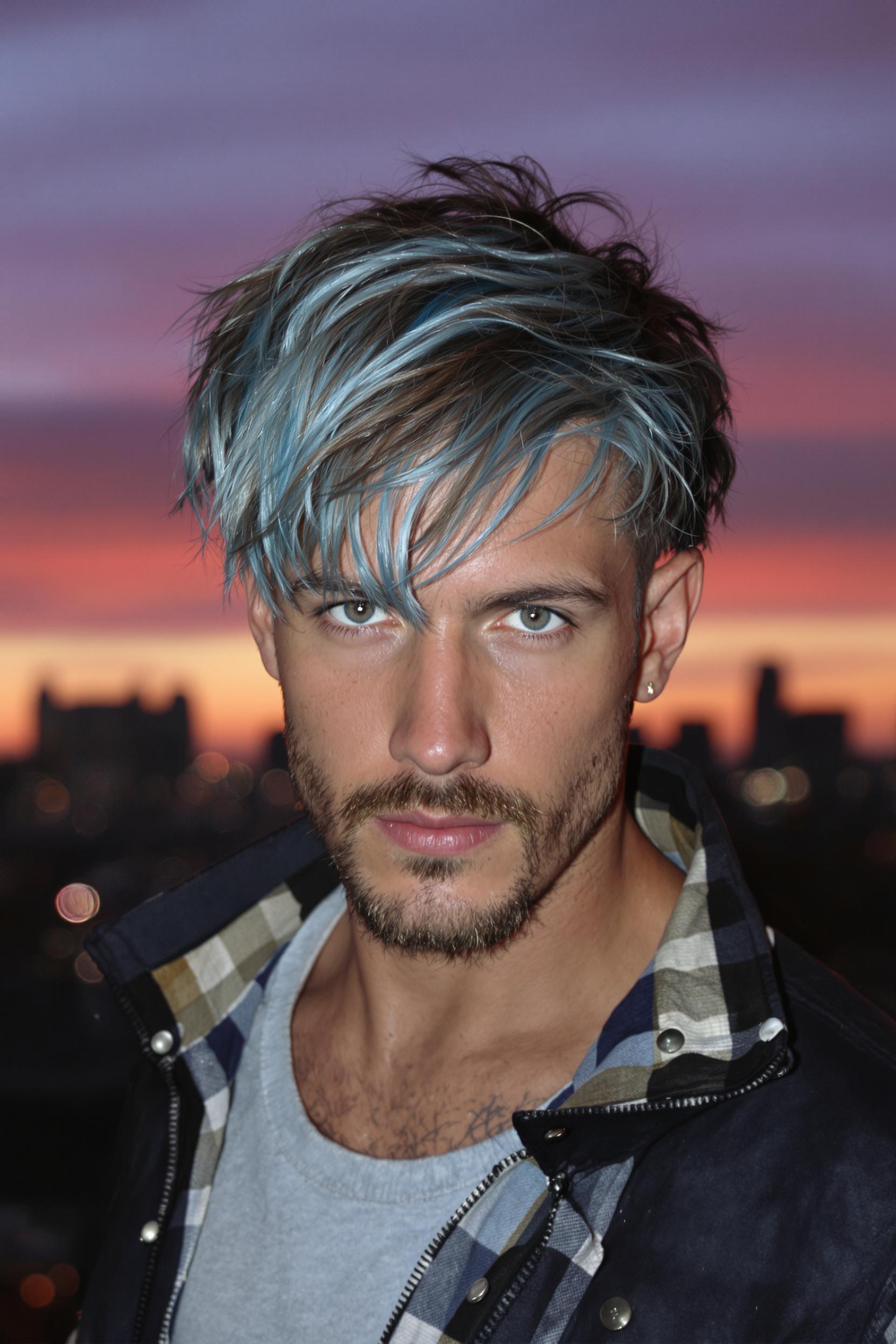 Bold Blue Hair Vibes