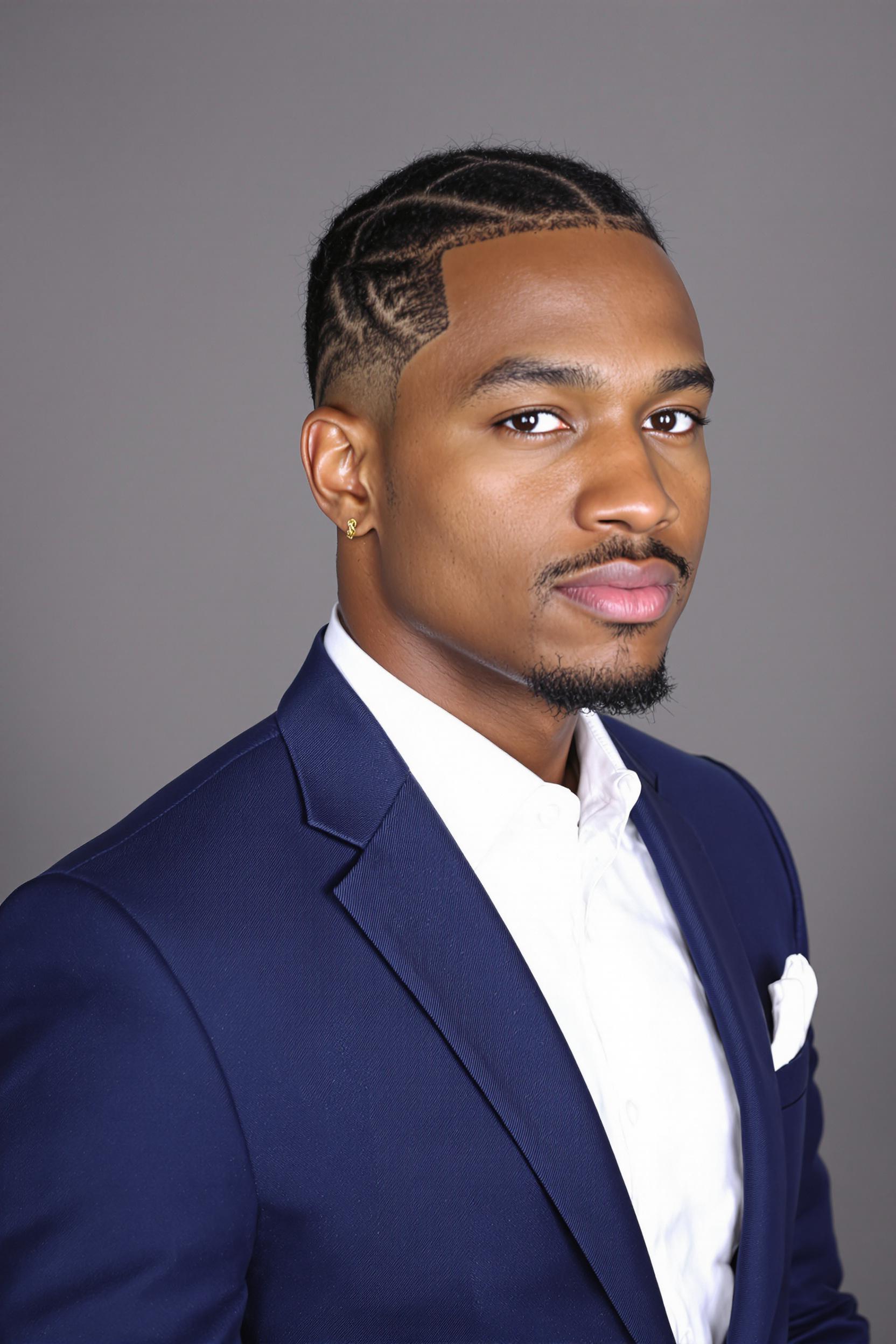Bold Cornrows and Designs