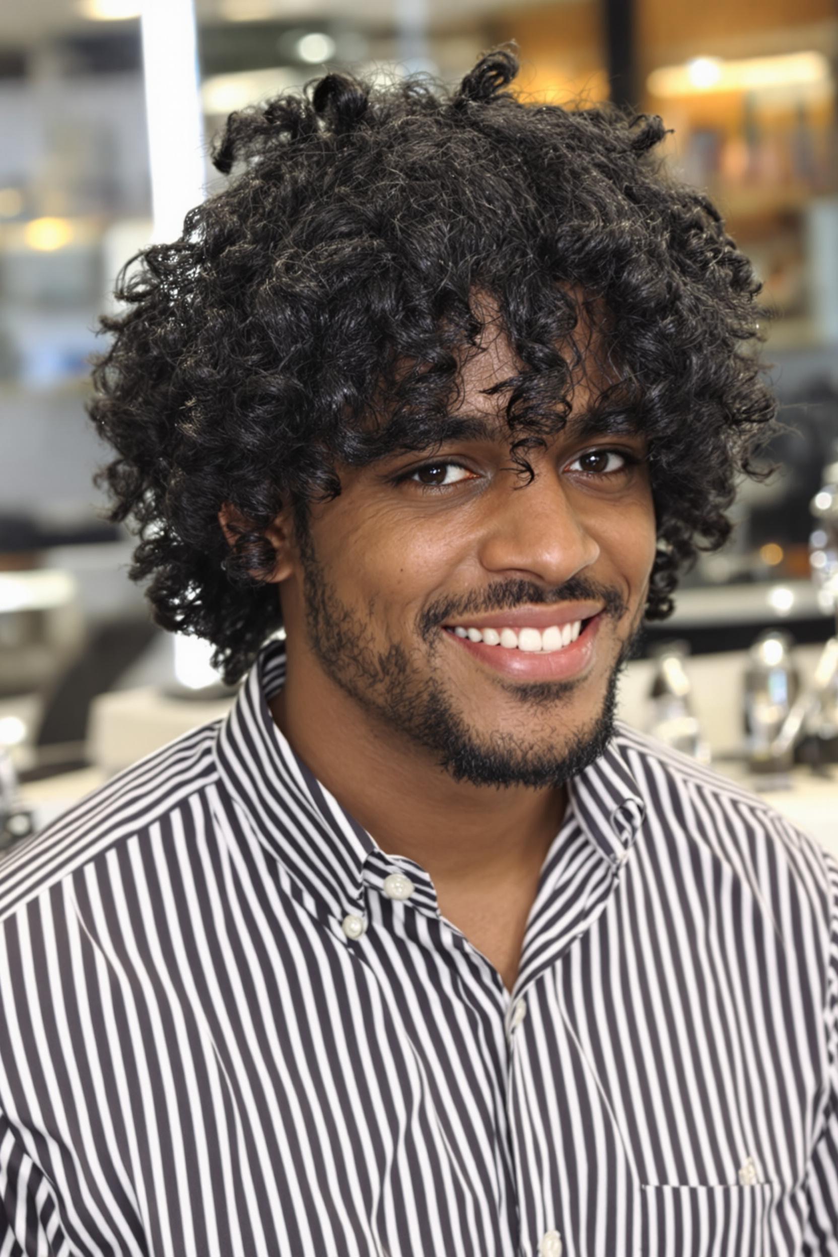 Bold Curls Framing Confidence