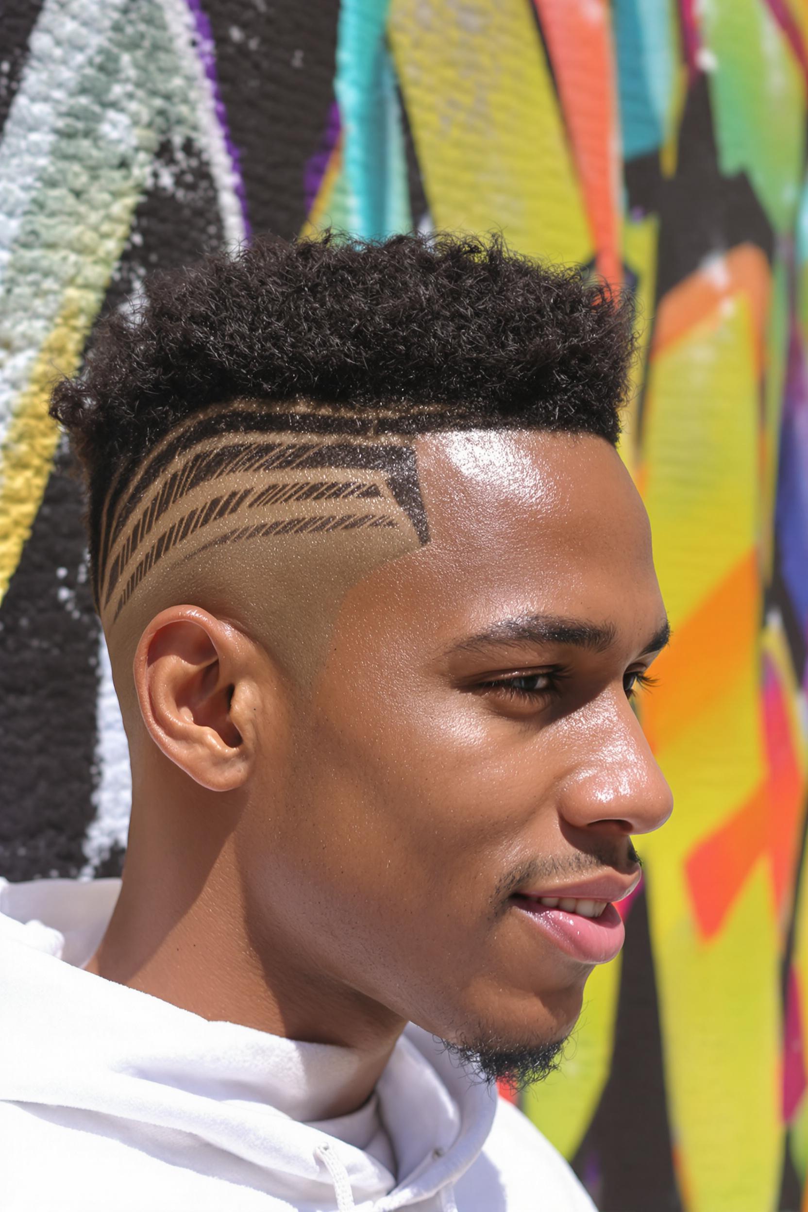 Bold Geometric Fade Style