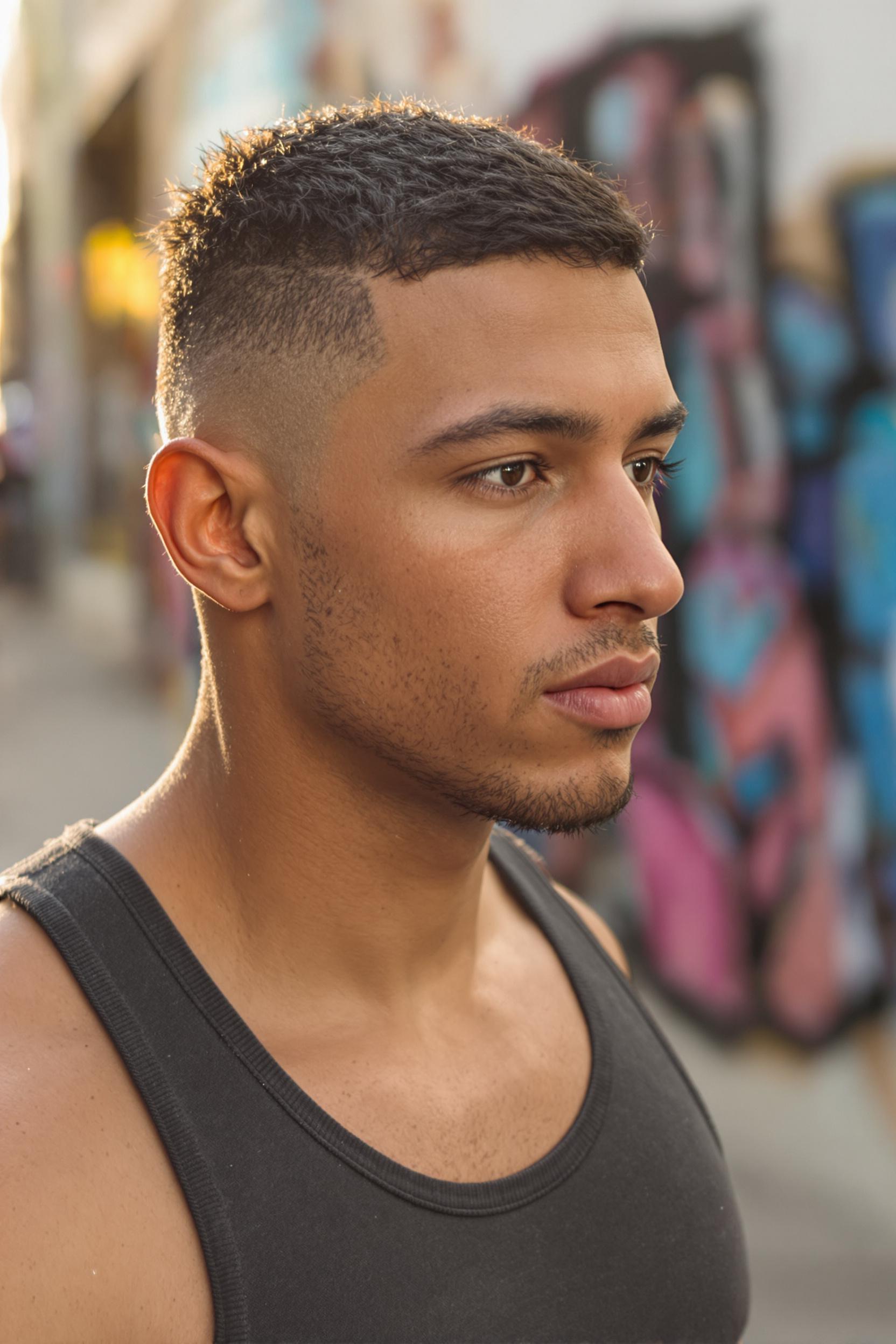 Fresh Textured Fade Style