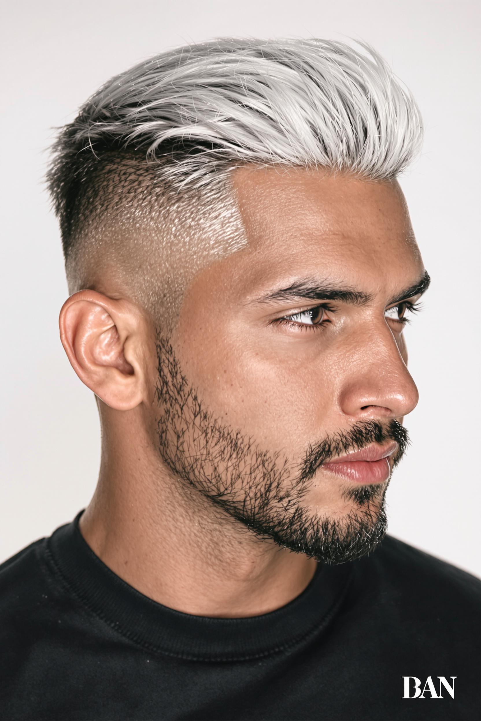 Icy White Fade Vibes