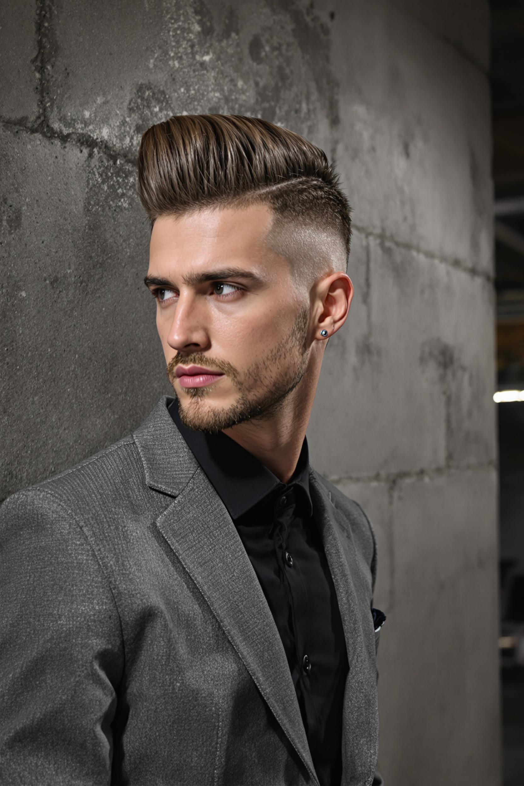 Modern Quiff Undercut Style