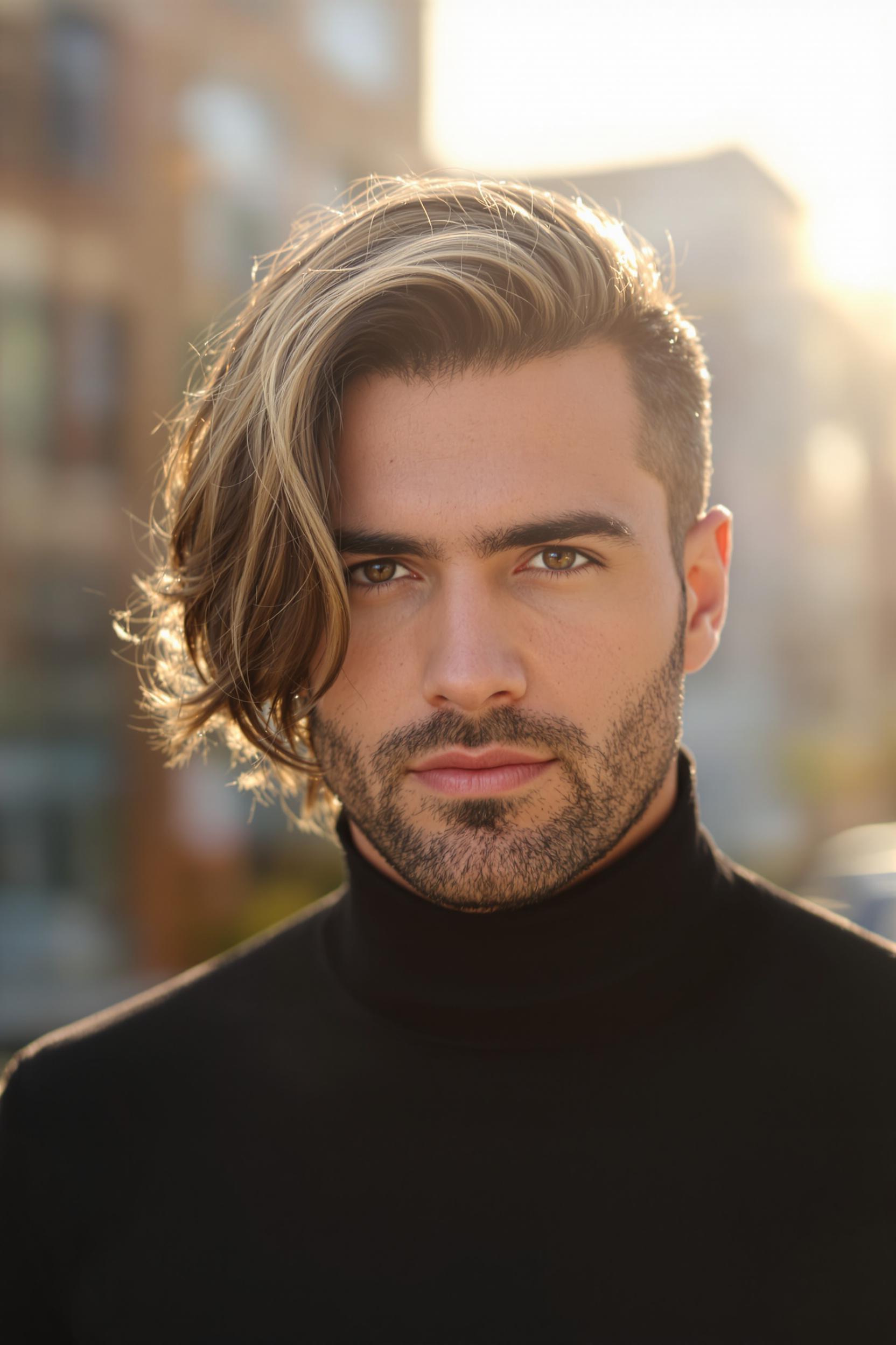 modern wavy undercut look