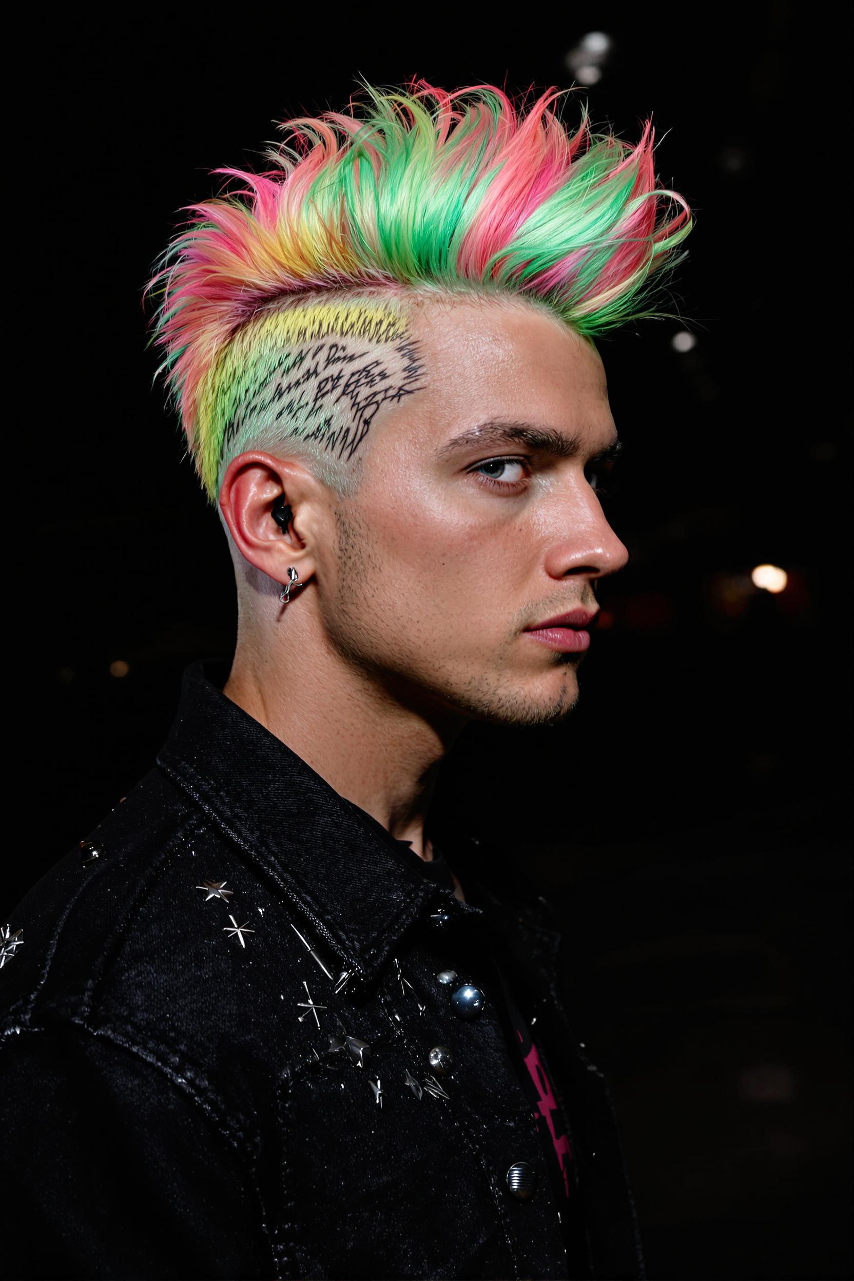 Neon Mohawk Style Vibes