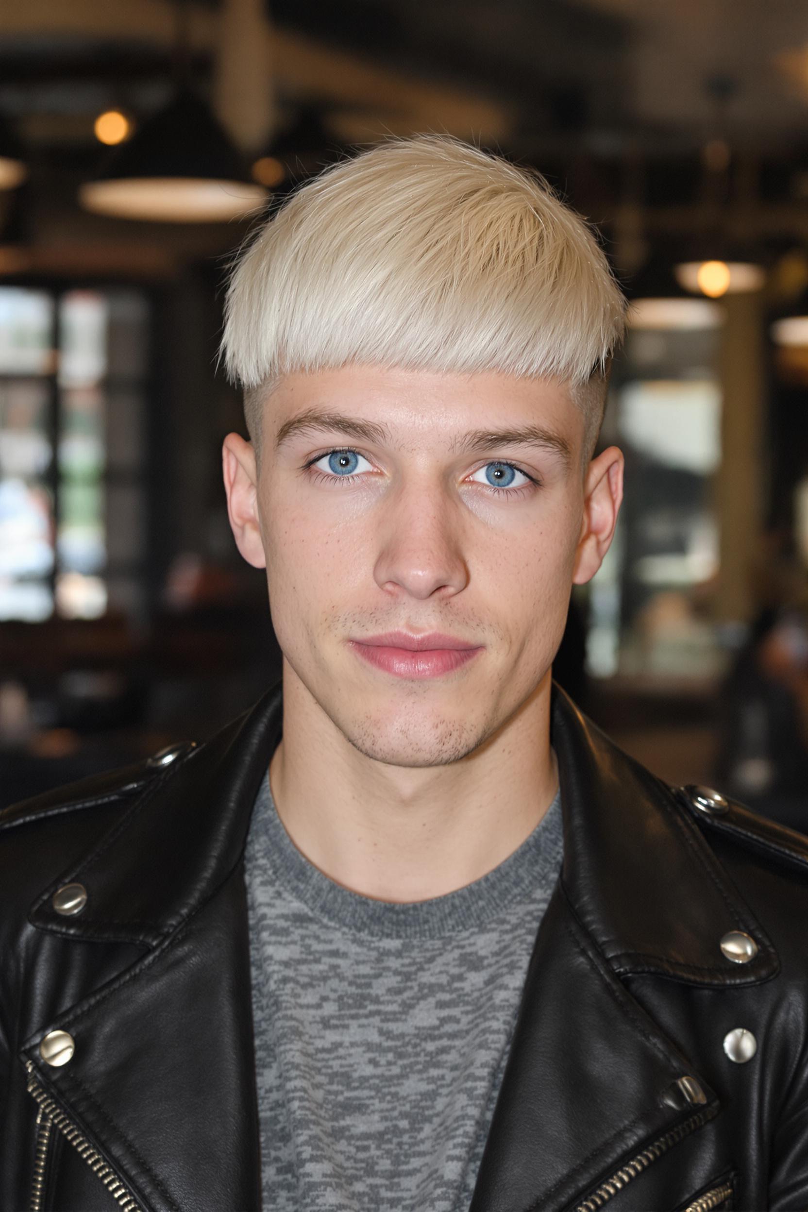 Platinum Blonde Bowl Cut