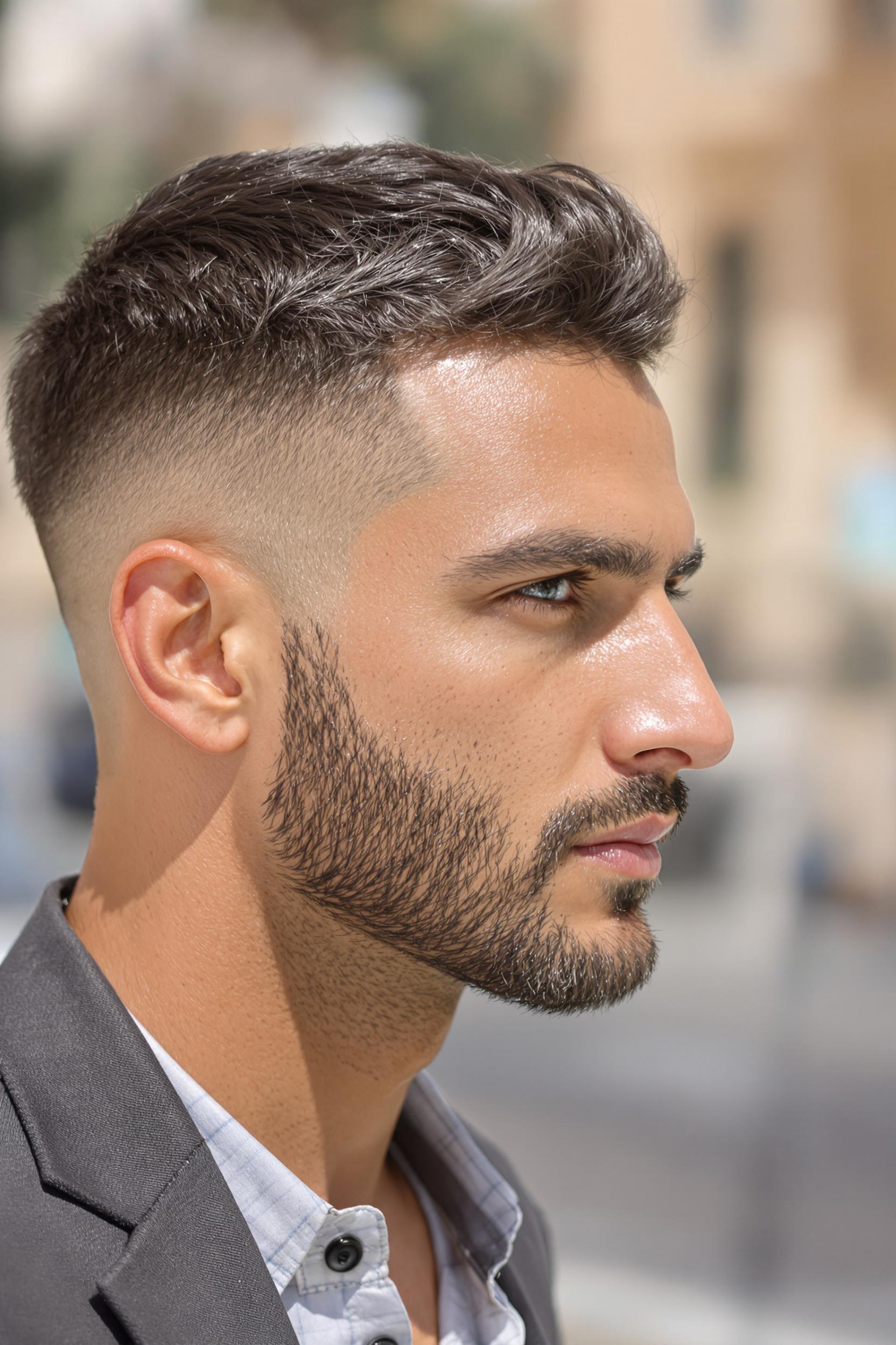 Sharp Textured Mid Fade