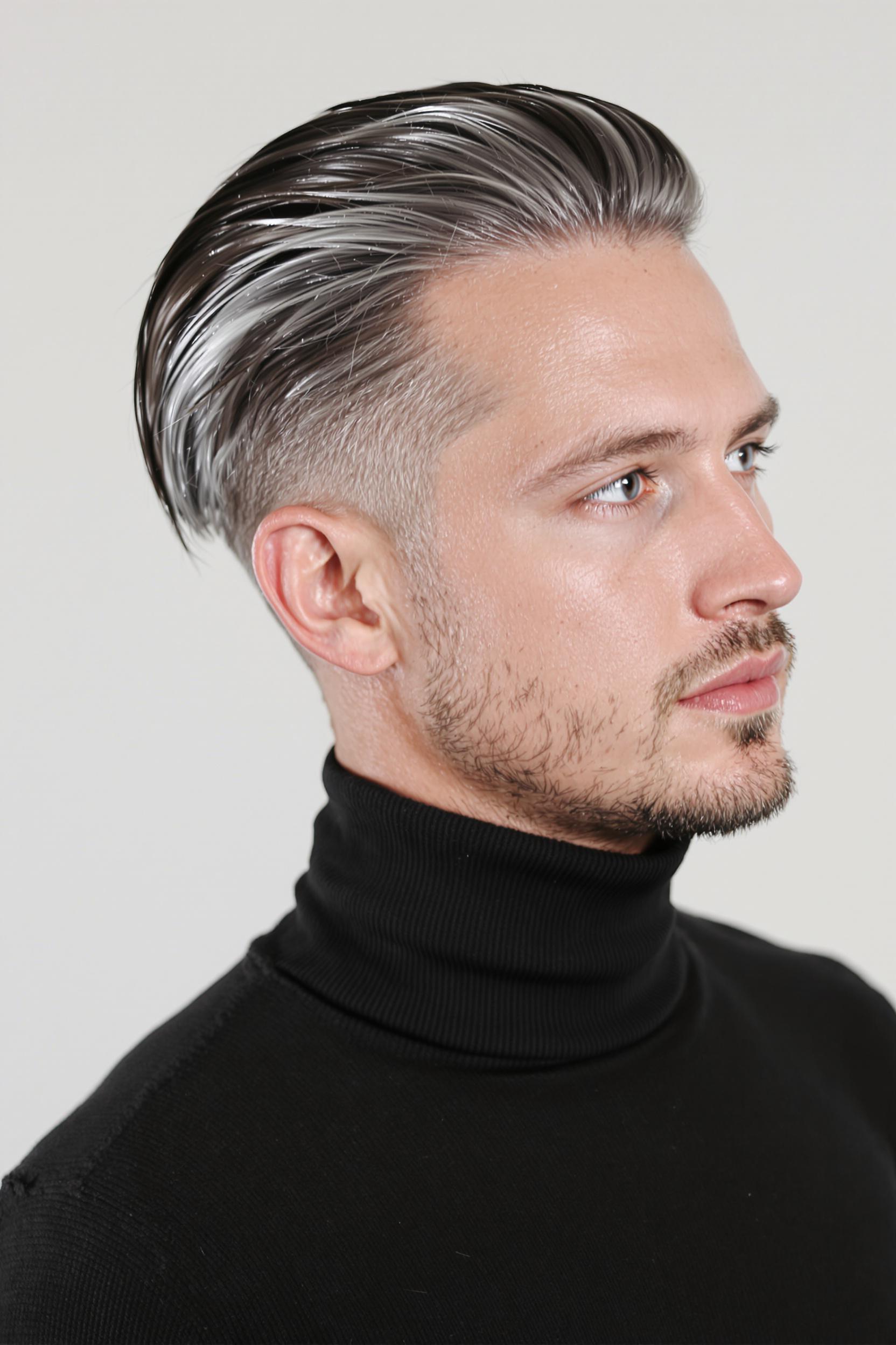 Silver Undercut Style Mastery