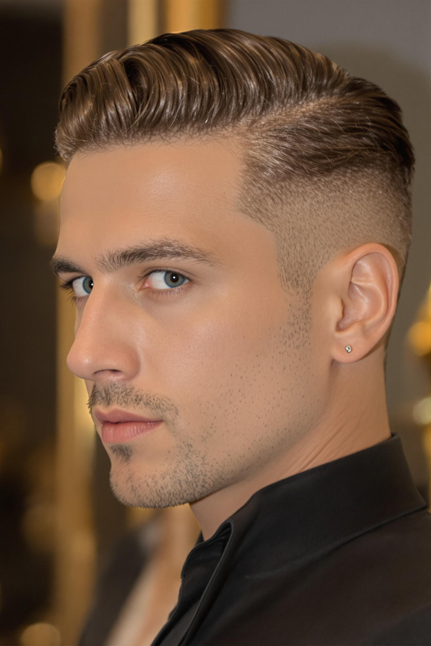 Sleek Comb Over Style