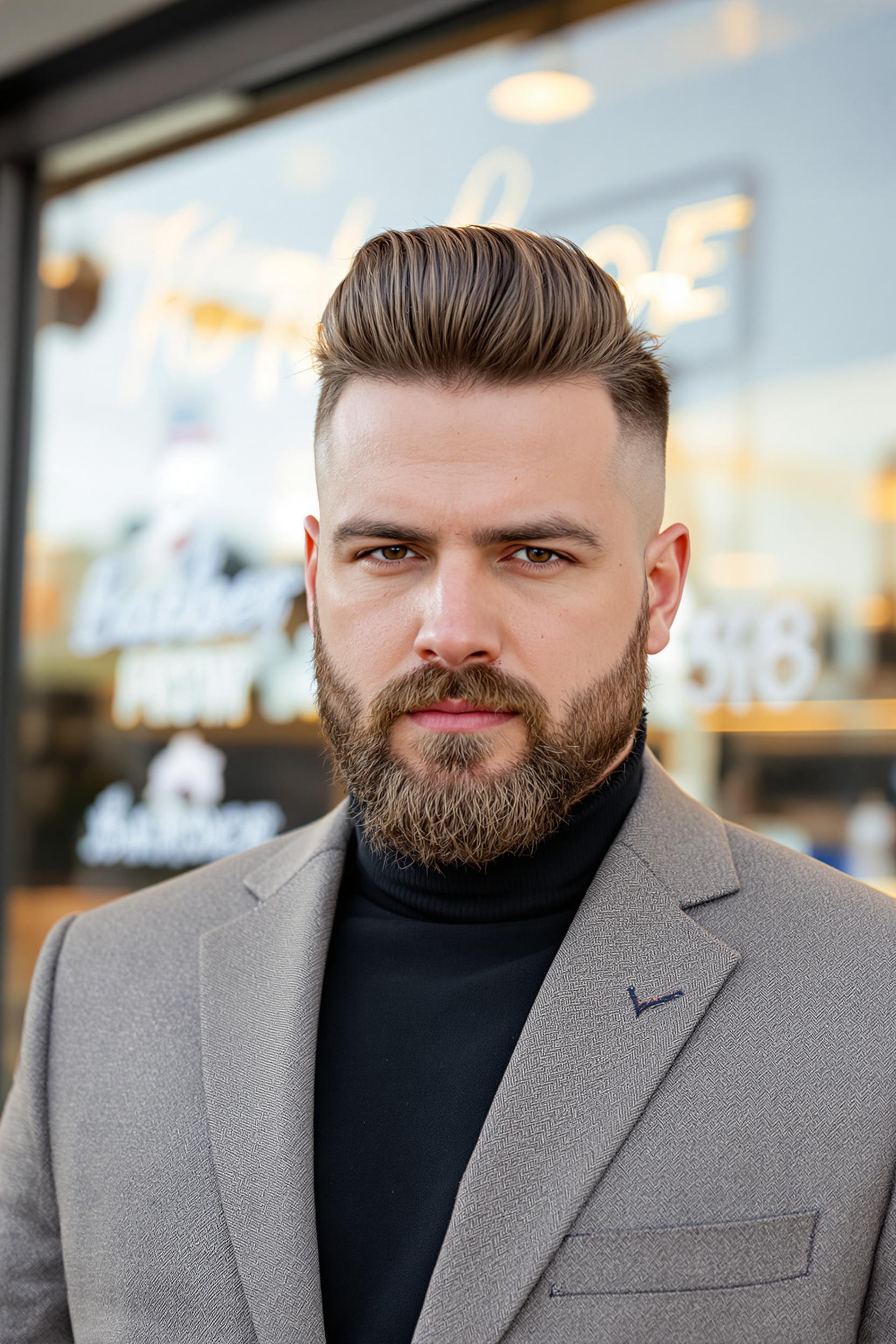 sleek high fade style