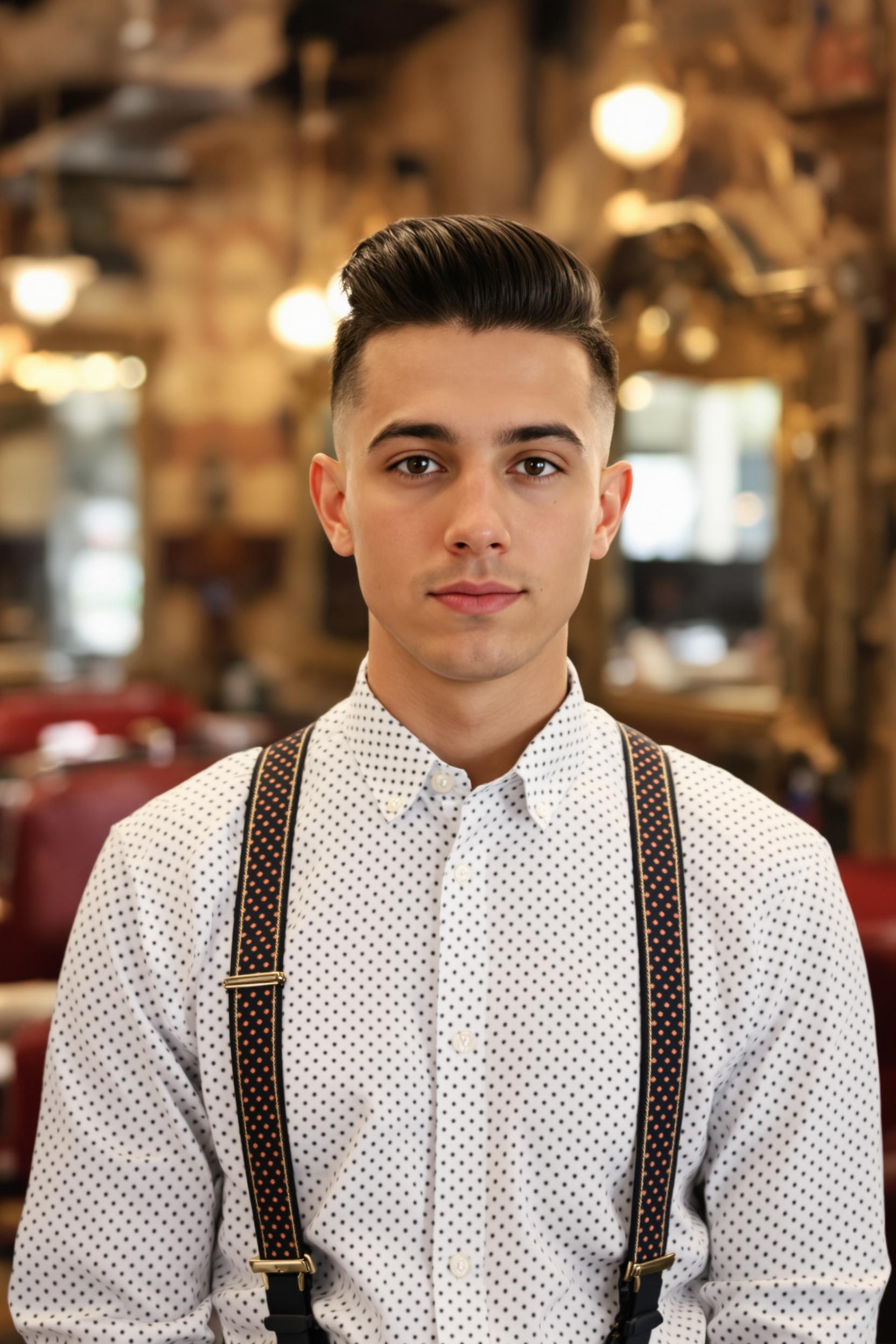 Sleek Pompadour Style