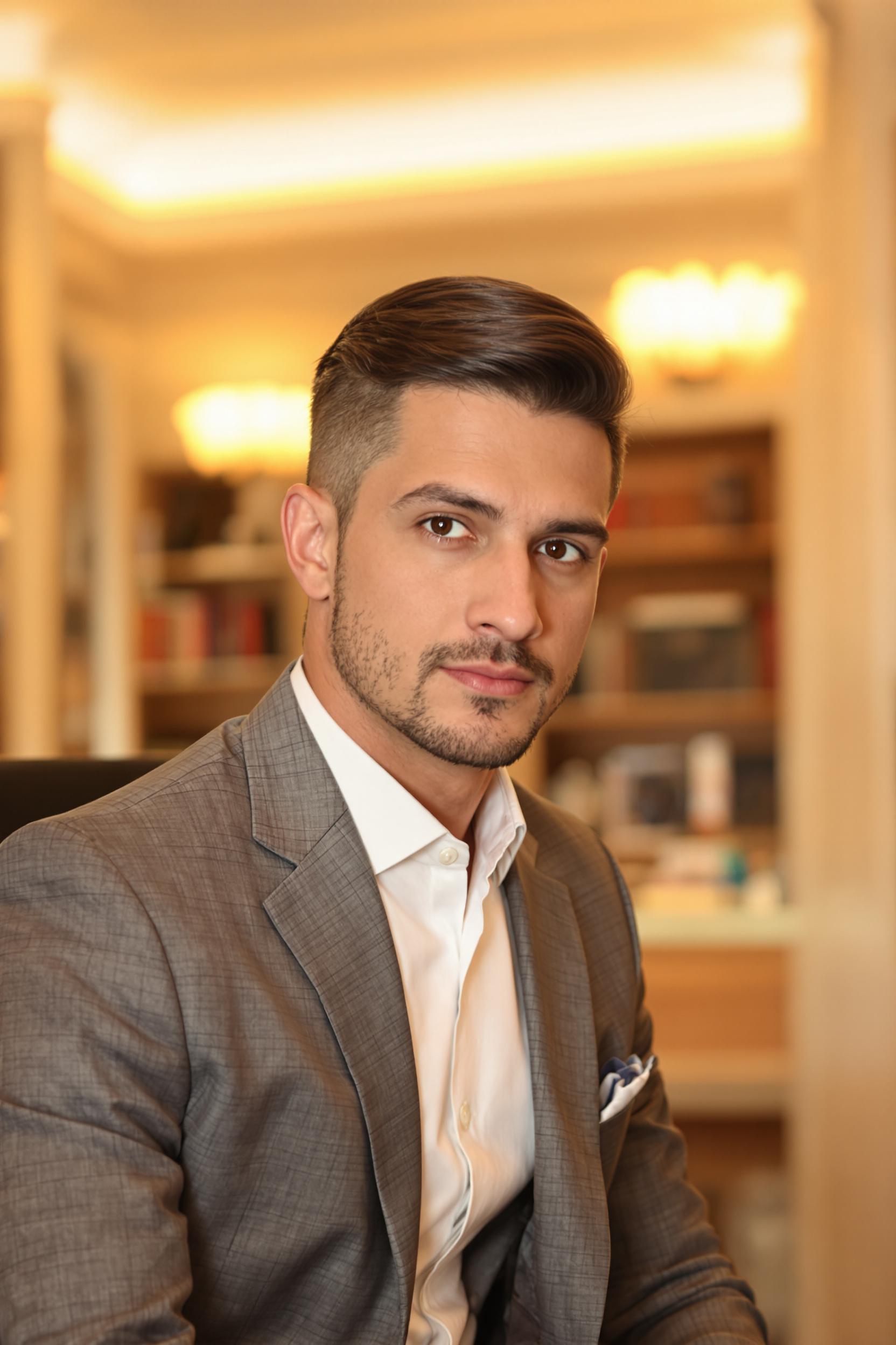 Sleek Professional Side Part