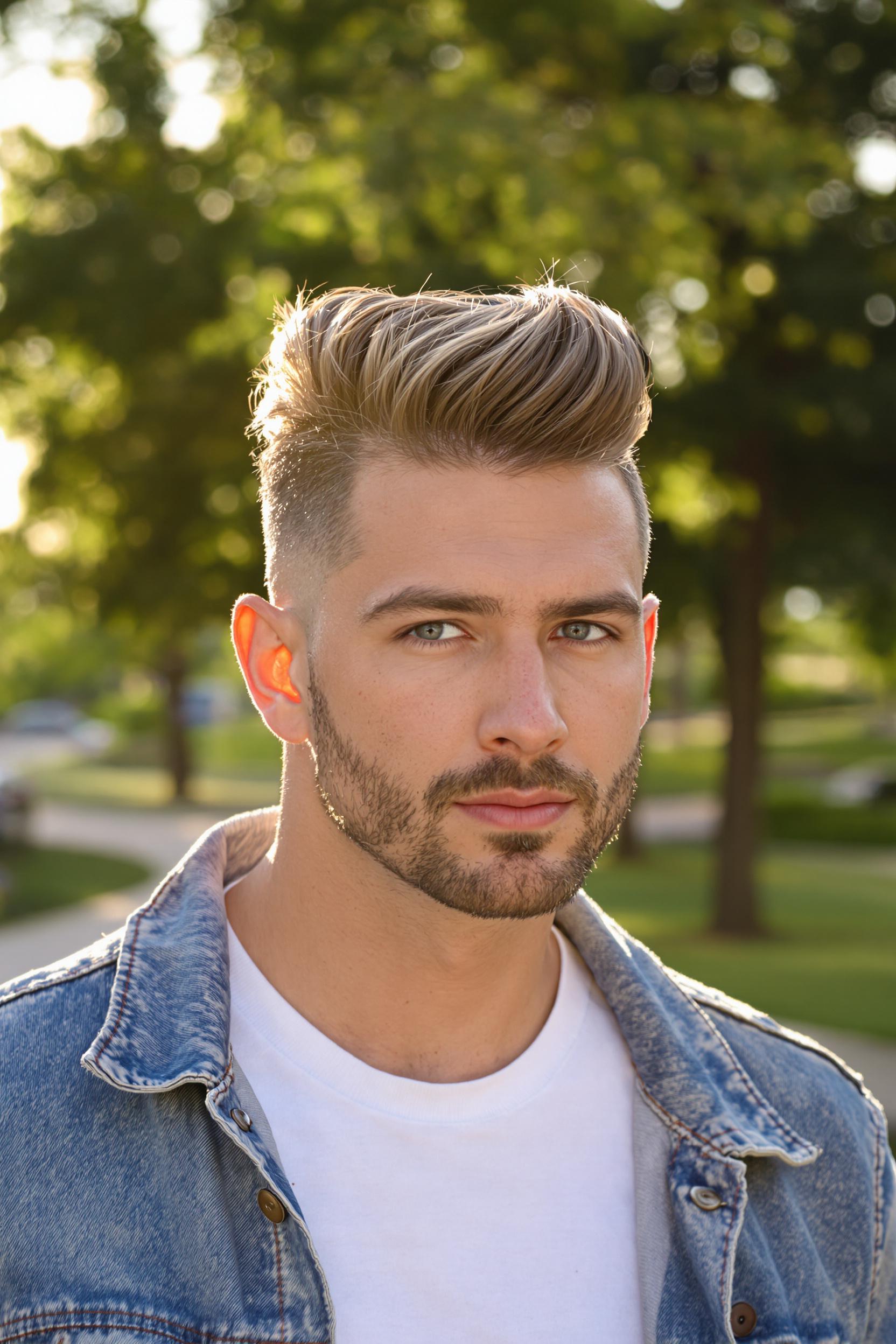 Sleek Quiff Modern Edge